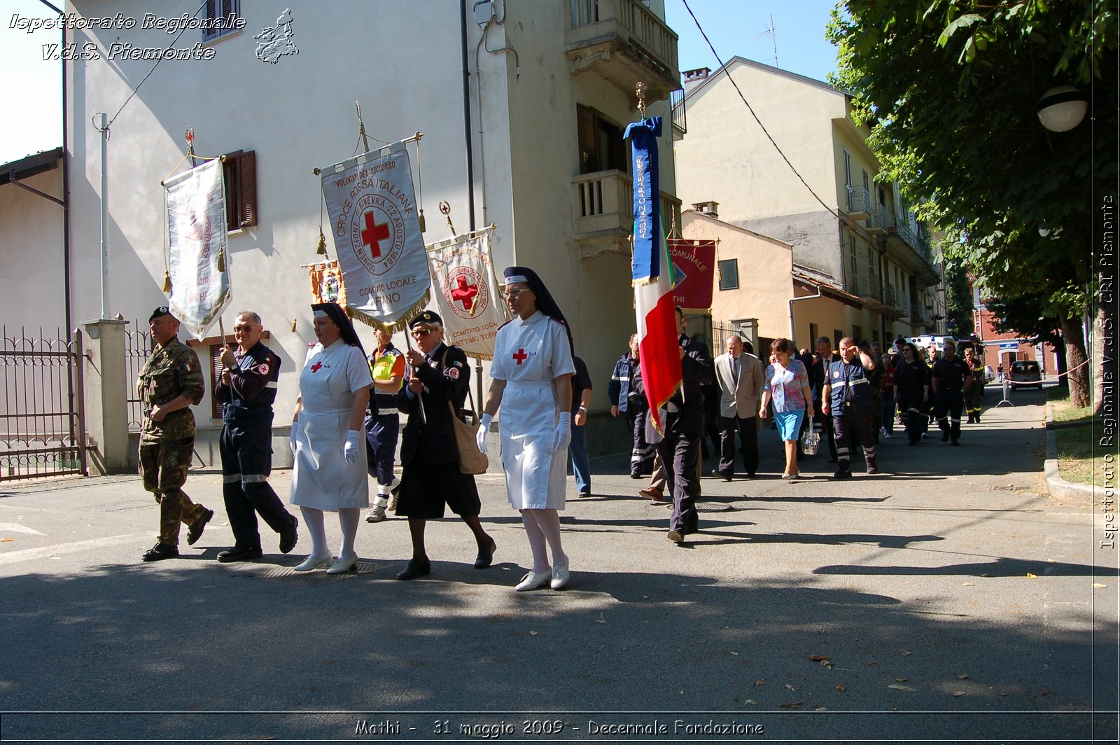 Mathi -  31 maggio 2009 - Decennale Fondazione -  Croce Rossa Italiana - Ispettorato Regionale Volontari del Soccorso Piemonte