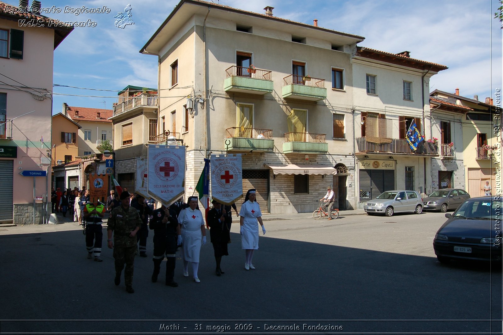 Mathi -  31 maggio 2009 - Decennale Fondazione -  Croce Rossa Italiana - Ispettorato Regionale Volontari del Soccorso Piemonte