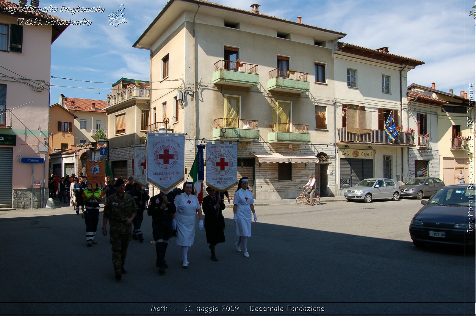 Mathi -  31 maggio 2009 - Decennale Fondazione -  Croce Rossa Italiana - Ispettorato Regionale Volontari del Soccorso Piemonte