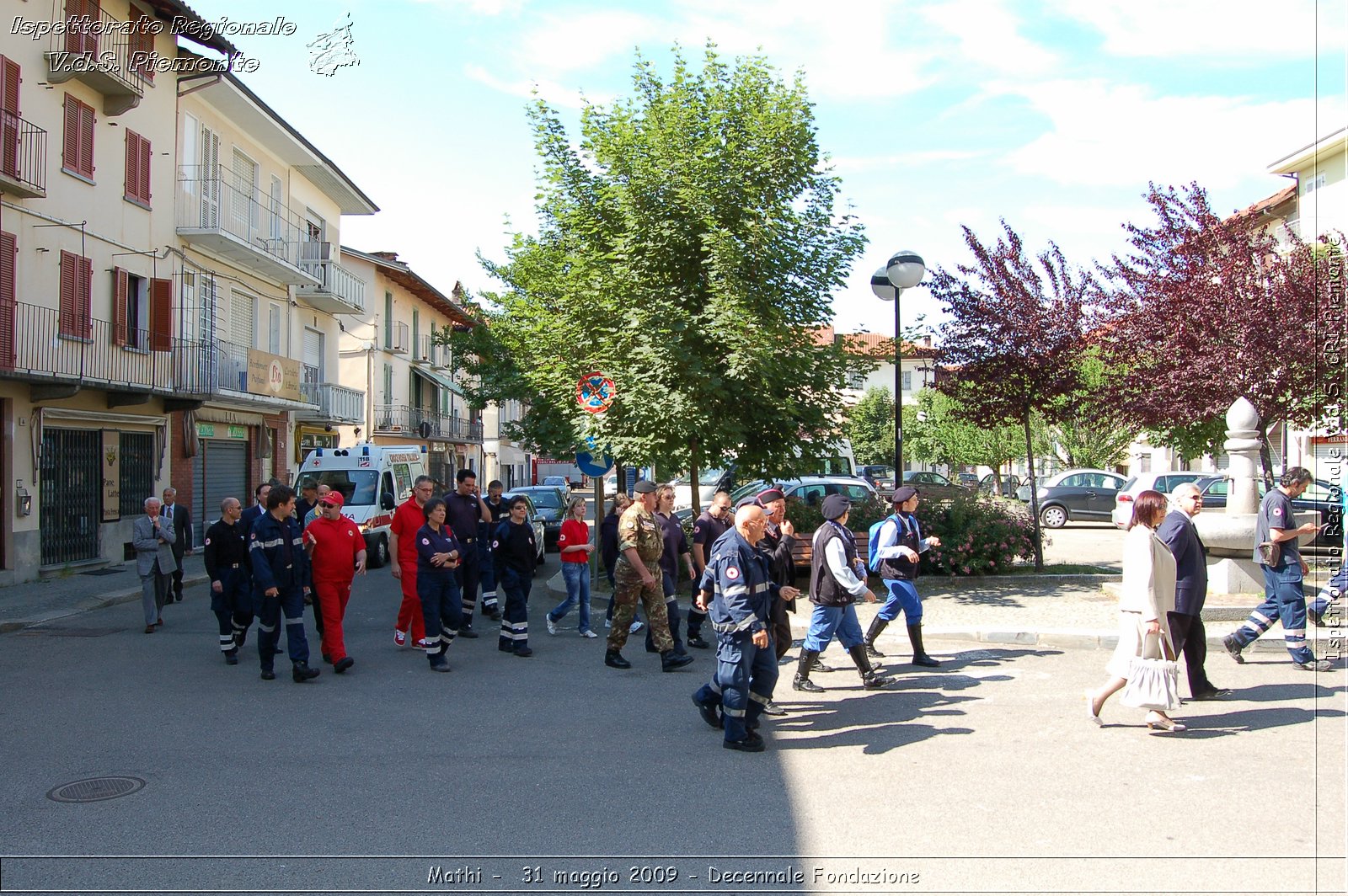 Mathi -  31 maggio 2009 - Decennale Fondazione -  Croce Rossa Italiana - Ispettorato Regionale Volontari del Soccorso Piemonte