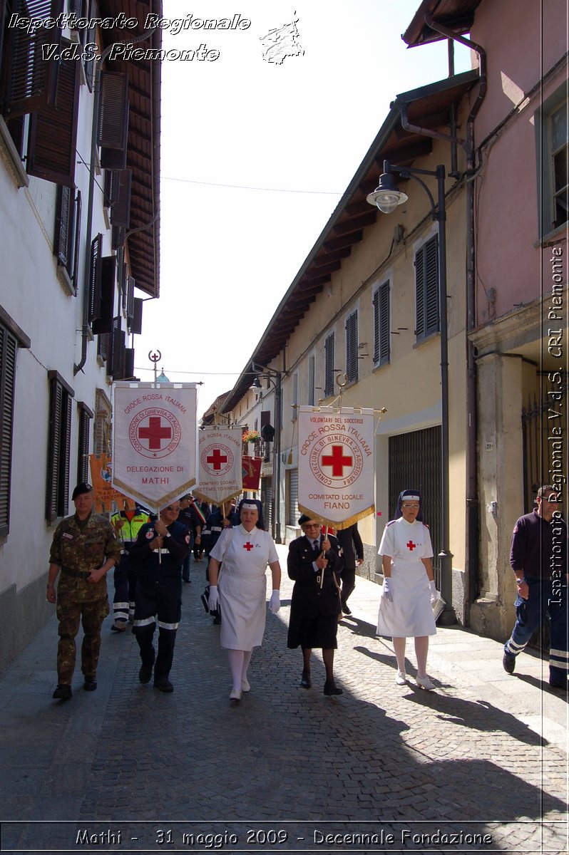 Mathi -  31 maggio 2009 - Decennale Fondazione -  Croce Rossa Italiana - Ispettorato Regionale Volontari del Soccorso Piemonte