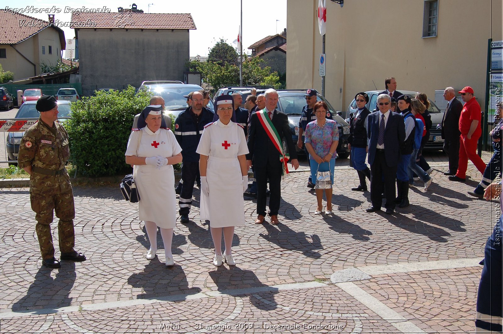 Mathi -  31 maggio 2009 - Decennale Fondazione -  Croce Rossa Italiana - Ispettorato Regionale Volontari del Soccorso Piemonte