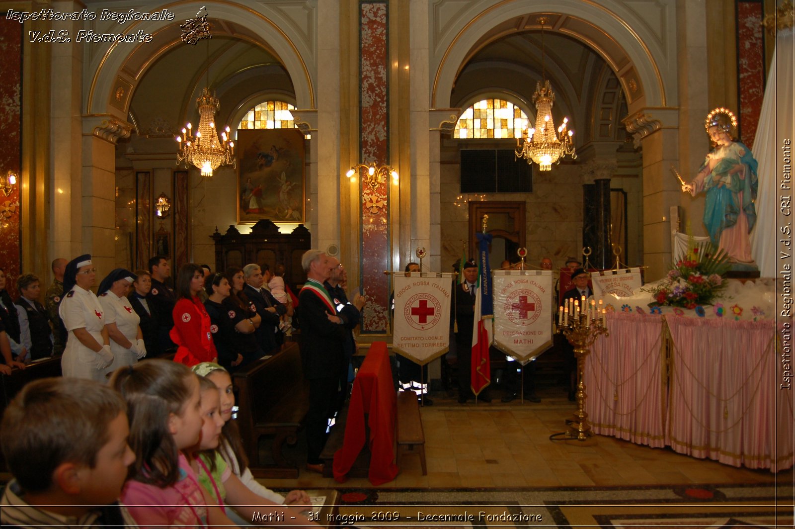 Mathi -  31 maggio 2009 - Decennale Fondazione -  Croce Rossa Italiana - Ispettorato Regionale Volontari del Soccorso Piemonte