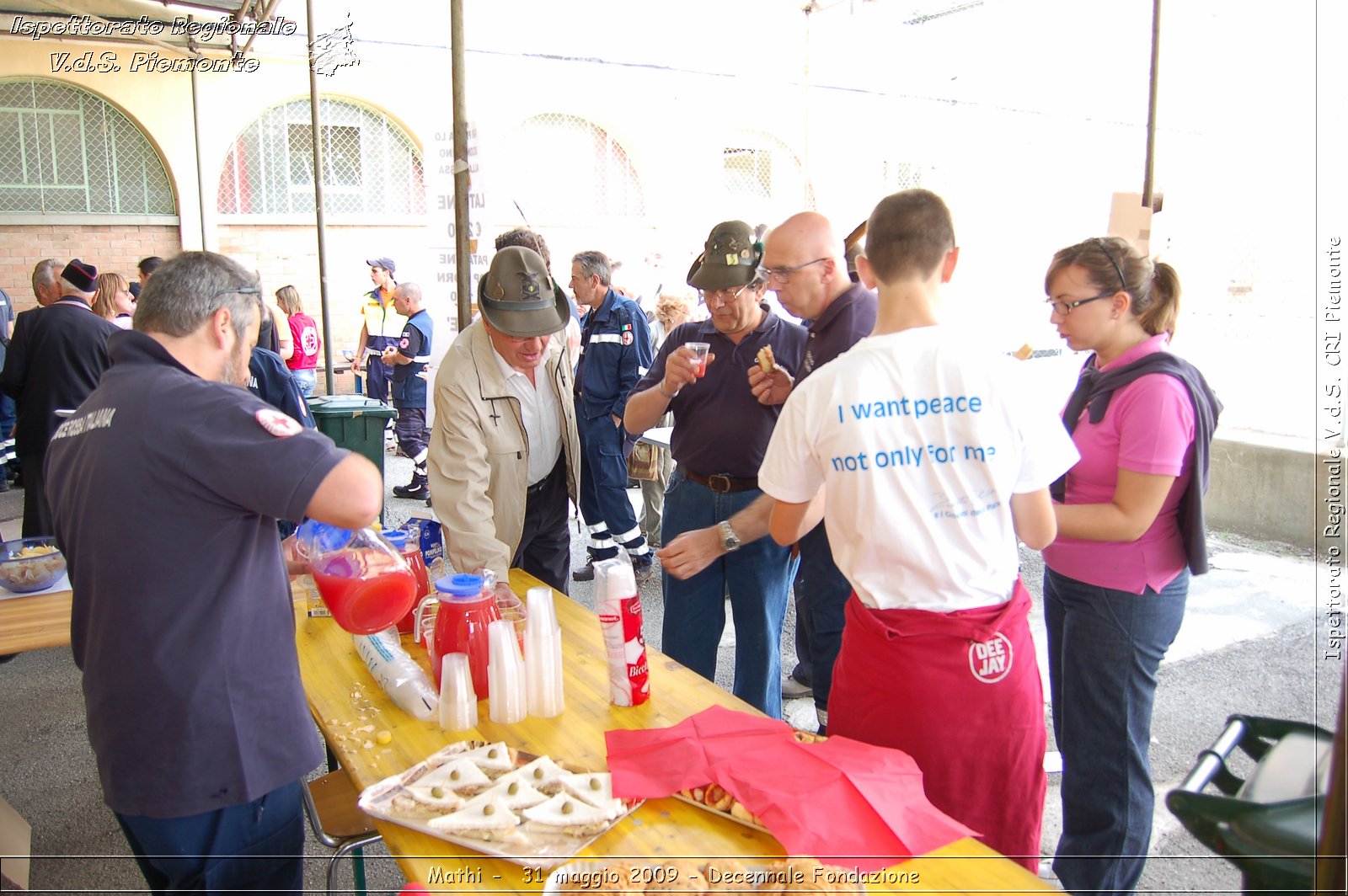 Mathi -  31 maggio 2009 - Decennale Fondazione -  Croce Rossa Italiana - Ispettorato Regionale Volontari del Soccorso Piemonte