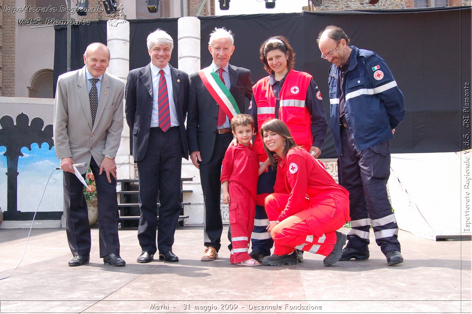 Mathi -  31 maggio 2009 - Decennale Fondazione -  Croce Rossa Italiana - Ispettorato Regionale Volontari del Soccorso Piemonte