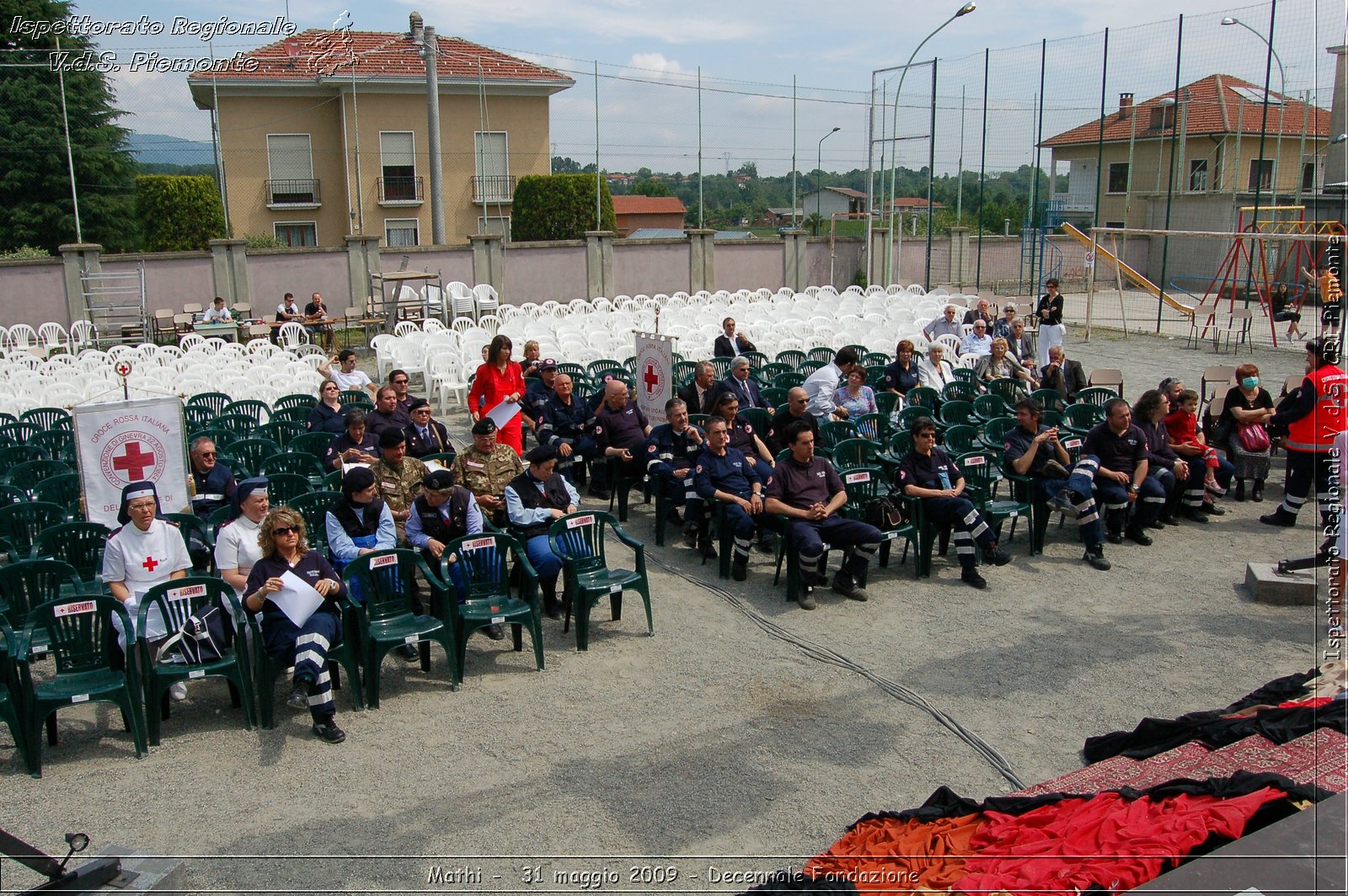 Mathi -  31 maggio 2009 - Decennale Fondazione -  Croce Rossa Italiana - Ispettorato Regionale Volontari del Soccorso Piemonte