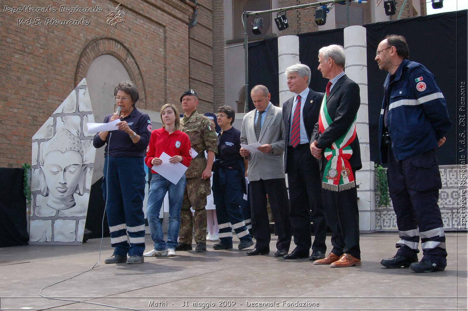 Mathi -  31 maggio 2009 - Decennale Fondazione -  Croce Rossa Italiana - Ispettorato Regionale Volontari del Soccorso Piemonte