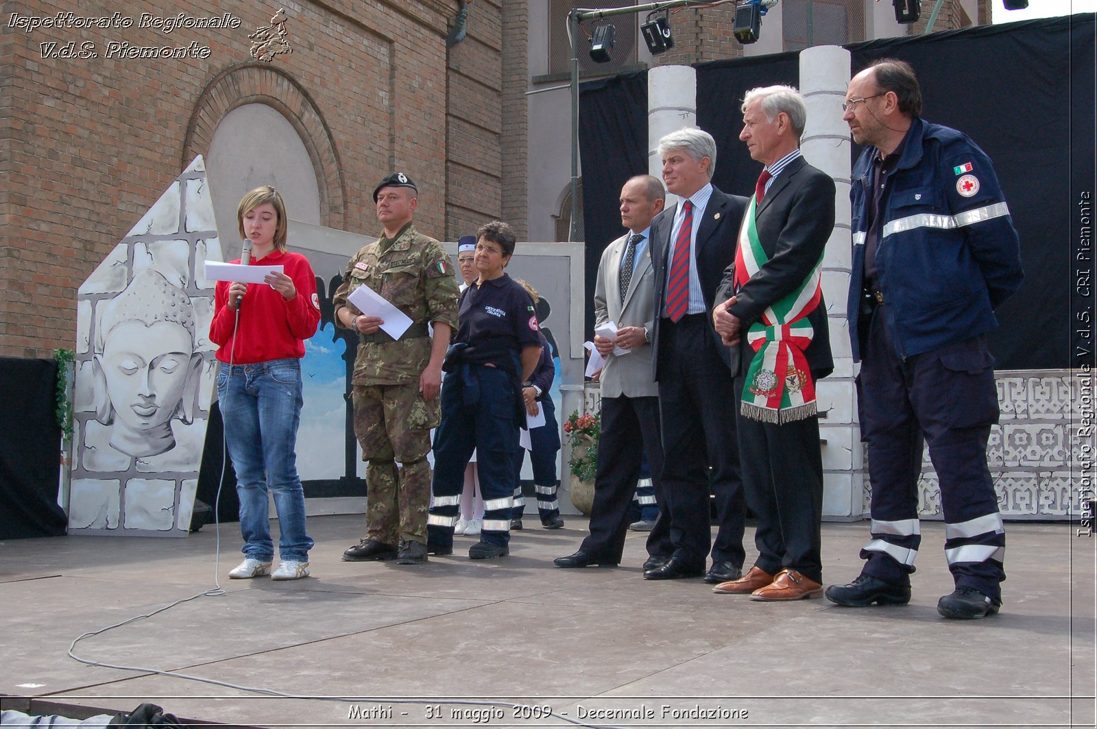 Mathi -  31 maggio 2009 - Decennale Fondazione -  Croce Rossa Italiana - Ispettorato Regionale Volontari del Soccorso Piemonte