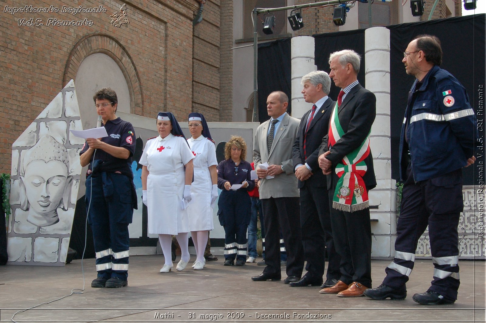 Mathi -  31 maggio 2009 - Decennale Fondazione -  Croce Rossa Italiana - Ispettorato Regionale Volontari del Soccorso Piemonte