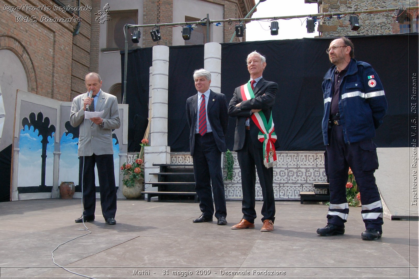 Mathi -  31 maggio 2009 - Decennale Fondazione -  Croce Rossa Italiana - Ispettorato Regionale Volontari del Soccorso Piemonte