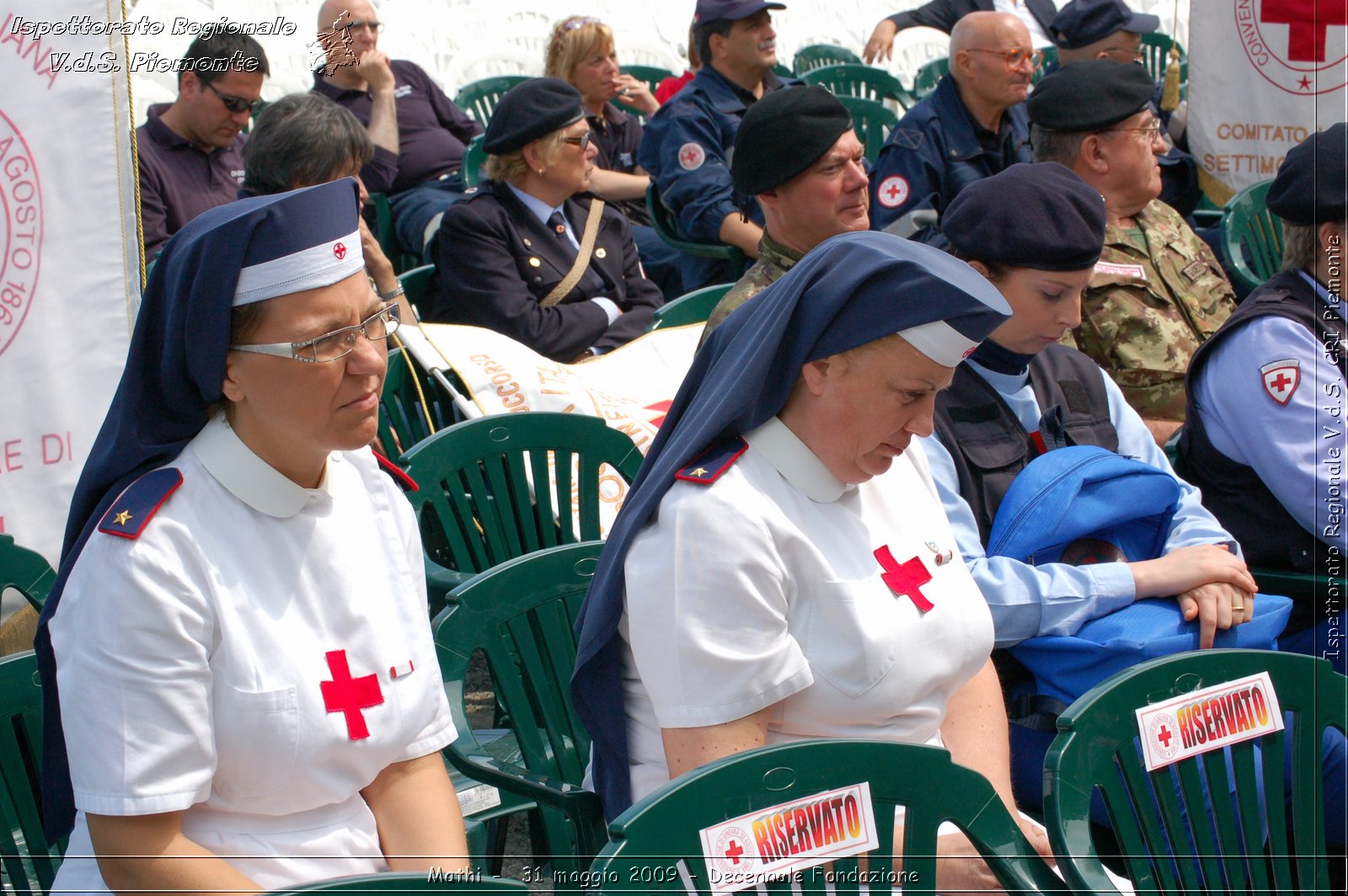 Mathi -  31 maggio 2009 - Decennale Fondazione -  Croce Rossa Italiana - Ispettorato Regionale Volontari del Soccorso Piemonte