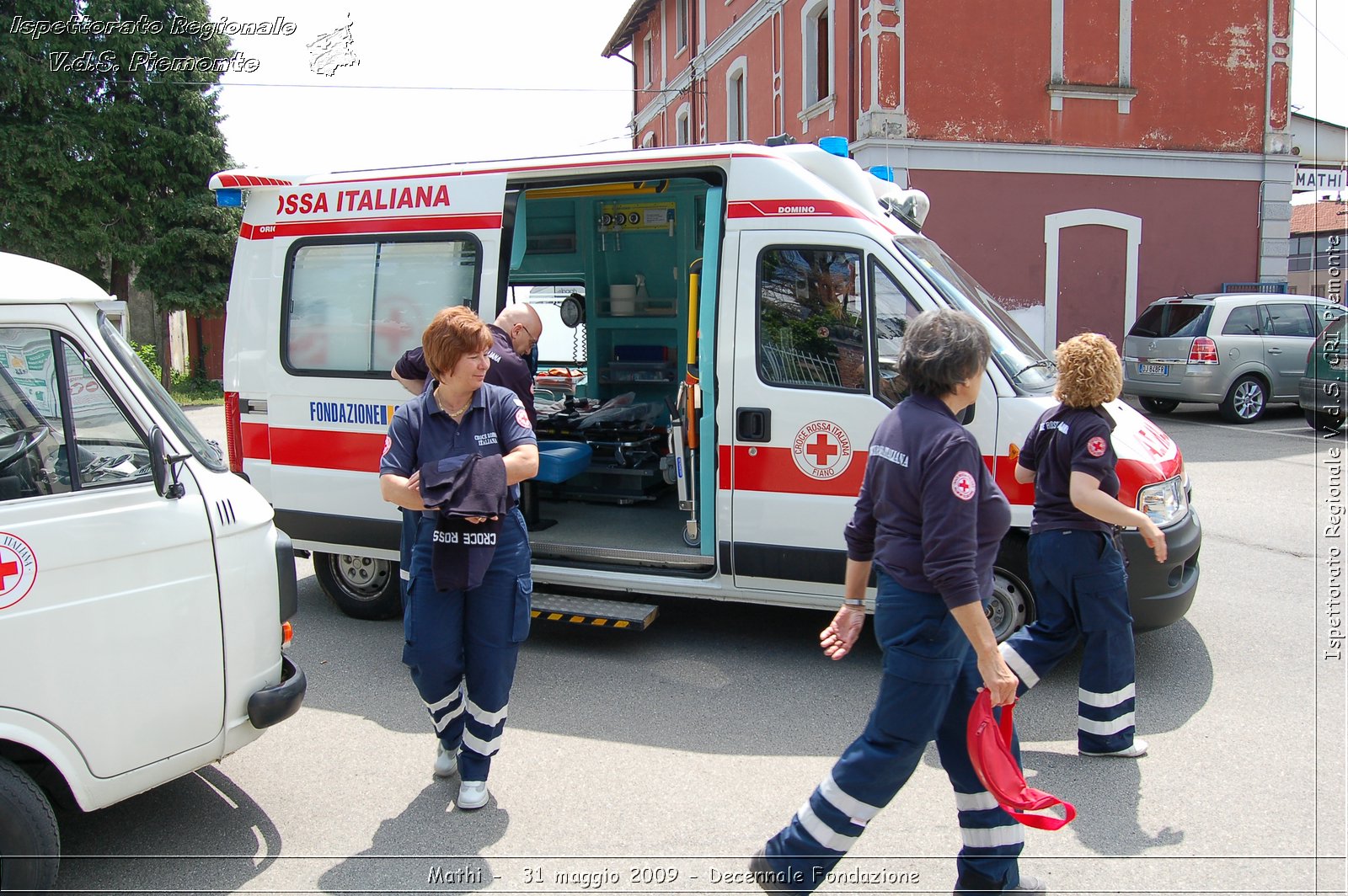 Mathi -  31 maggio 2009 - Decennale Fondazione -  Croce Rossa Italiana - Ispettorato Regionale Volontari del Soccorso Piemonte