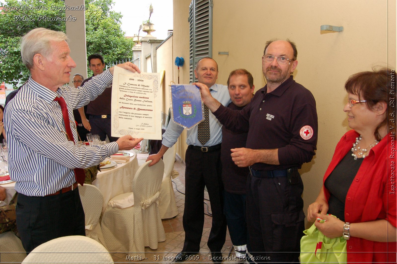 Mathi -  31 maggio 2009 - Decennale Fondazione -  Croce Rossa Italiana - Ispettorato Regionale Volontari del Soccorso Piemonte