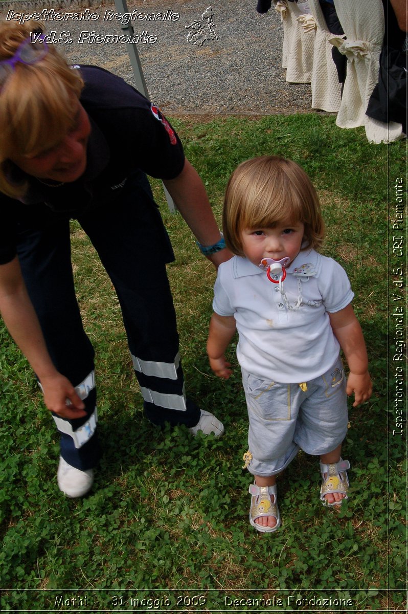 Mathi -  31 maggio 2009 - Decennale Fondazione -  Croce Rossa Italiana - Ispettorato Regionale Volontari del Soccorso Piemonte