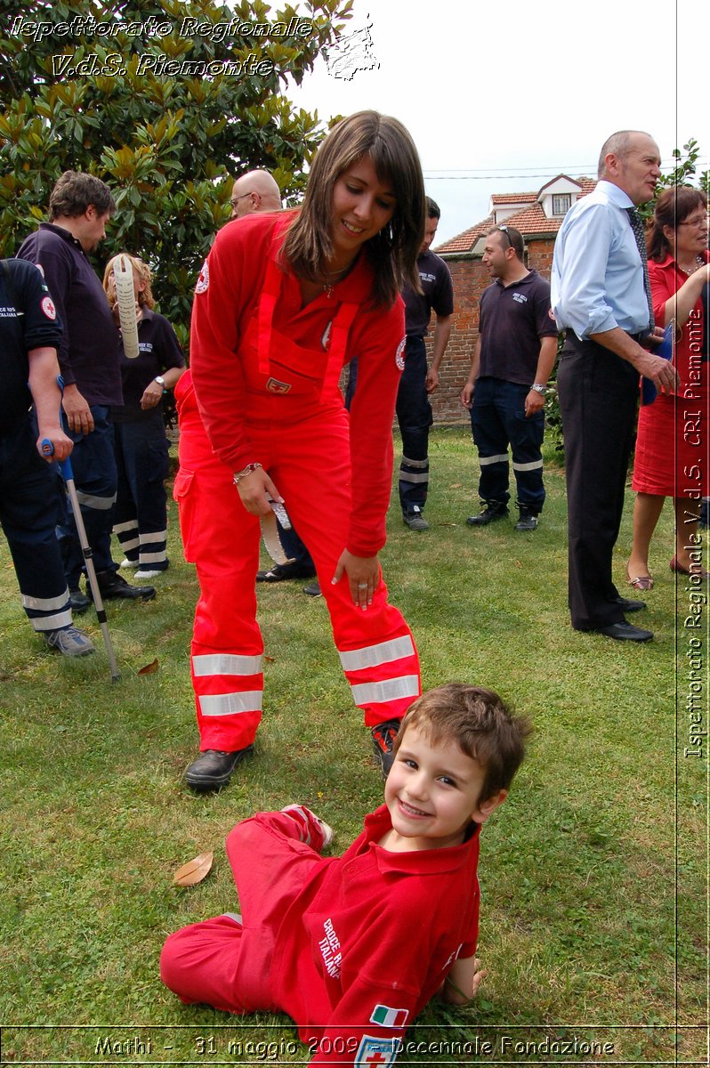 Mathi -  31 maggio 2009 - Decennale Fondazione -  Croce Rossa Italiana - Ispettorato Regionale Volontari del Soccorso Piemonte