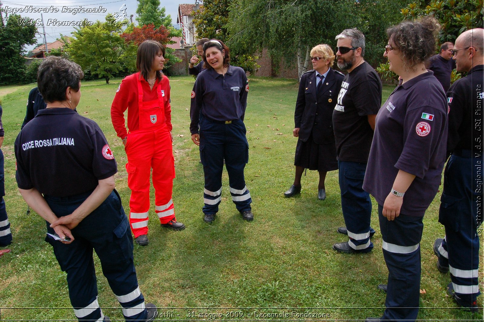 Mathi -  31 maggio 2009 - Decennale Fondazione -  Croce Rossa Italiana - Ispettorato Regionale Volontari del Soccorso Piemonte