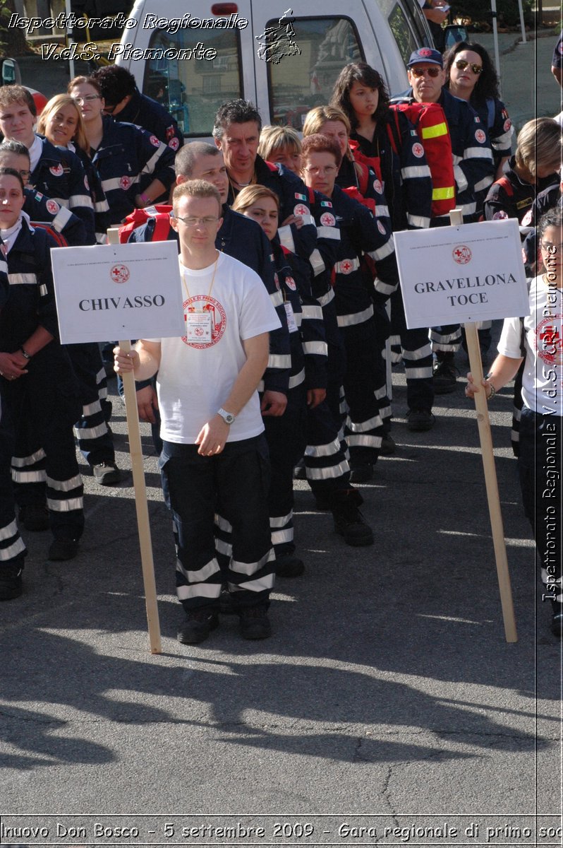 Castelnuovo Don Bosco - 5 settembre 2009 - Gara regionale di primo soccorso -  Croce Rossa Italiana - Ispettorato Regionale Volontari del Soccorso Piemonte