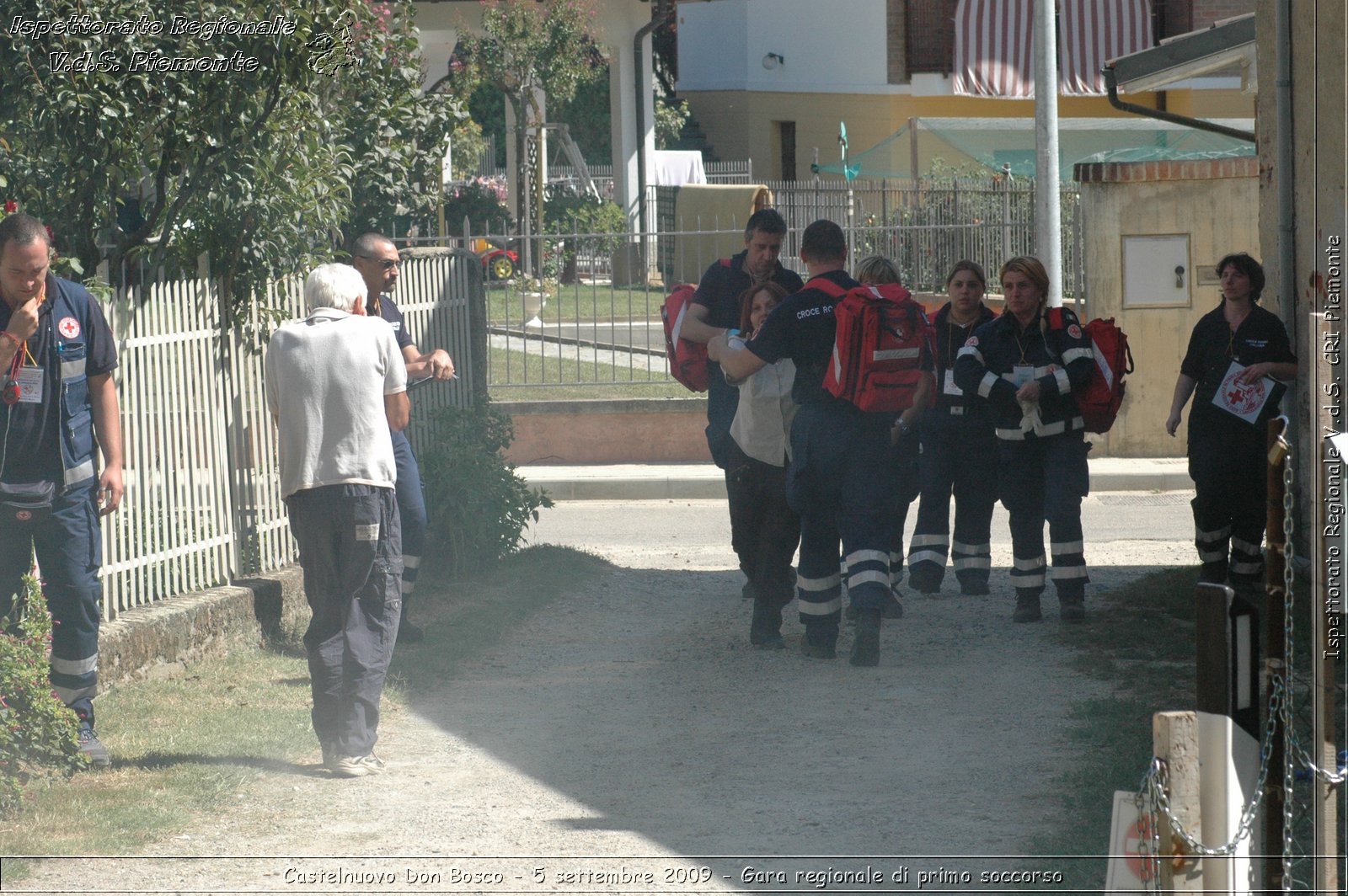 Castelnuovo Don Bosco - 5 settembre 2009 - Gara regionale di primo soccorso -  Croce Rossa Italiana - Ispettorato Regionale Volontari del Soccorso Piemonte