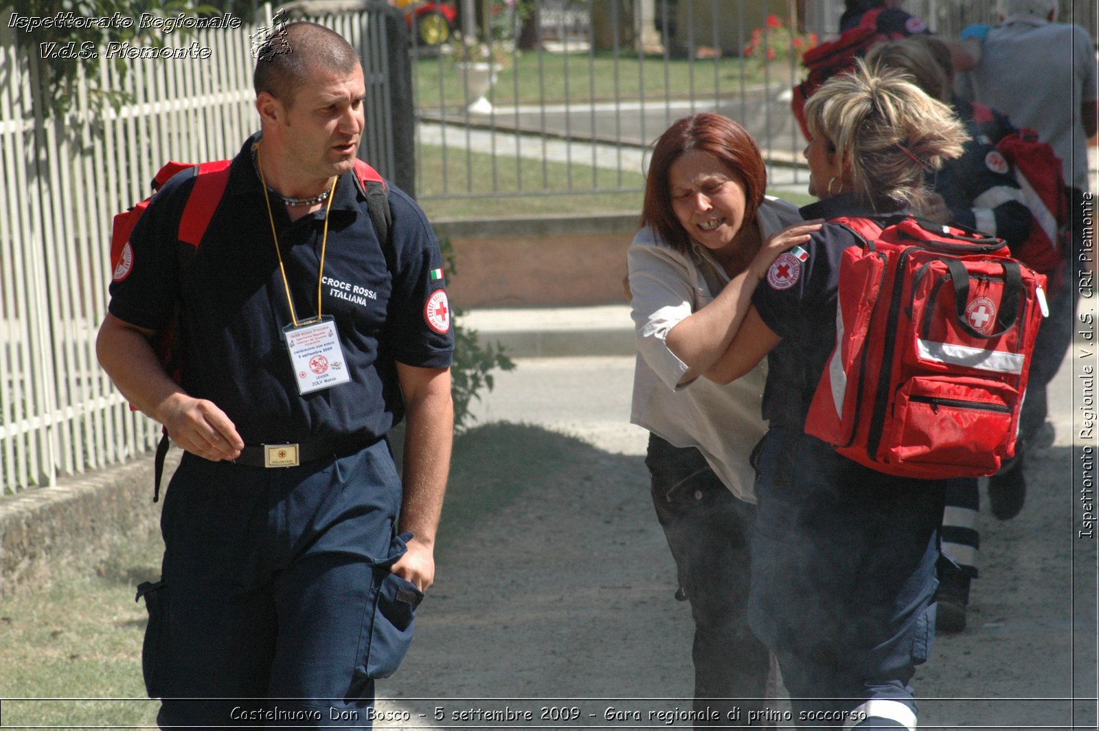 Castelnuovo Don Bosco - 5 settembre 2009 - Gara regionale di primo soccorso -  Croce Rossa Italiana - Ispettorato Regionale Volontari del Soccorso Piemonte