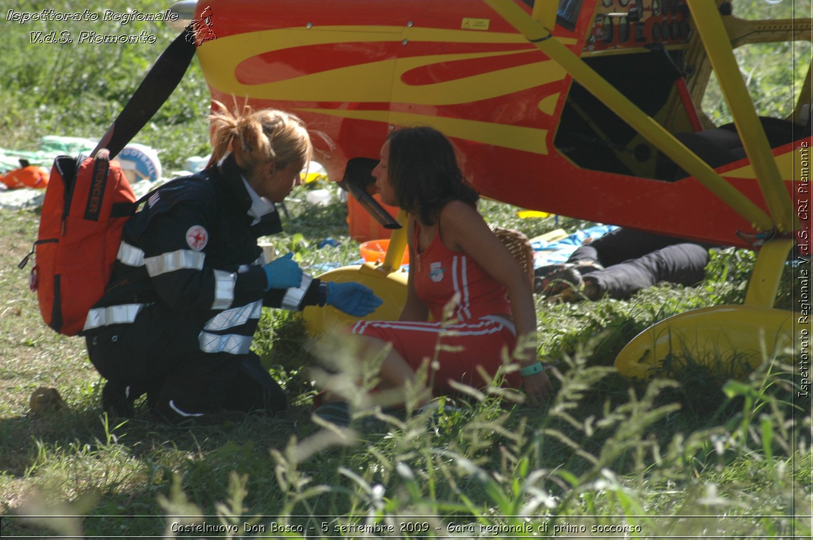 Castelnuovo Don Bosco - 5 settembre 2009 - Gara regionale di primo soccorso -  Croce Rossa Italiana - Ispettorato Regionale Volontari del Soccorso Piemonte