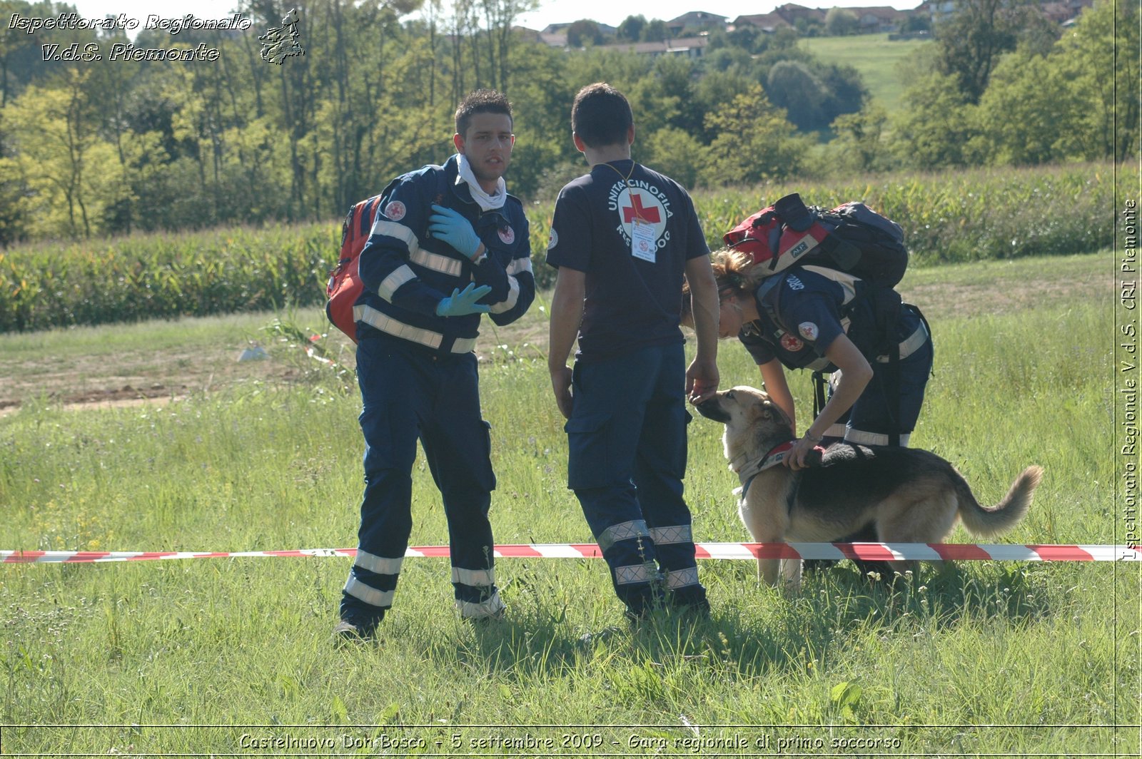 Castelnuovo Don Bosco - 5 settembre 2009 - Gara regionale di primo soccorso -  Croce Rossa Italiana - Ispettorato Regionale Volontari del Soccorso Piemonte