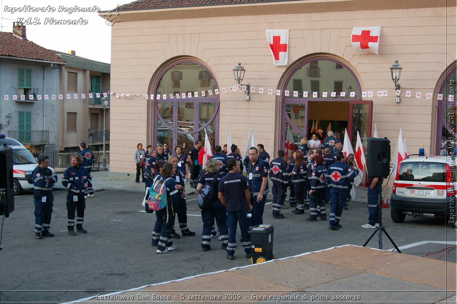 Castelnuovo Don Bosco - 5 settembre 2009 - Gara regionale di primo soccorso -  Croce Rossa Italiana - Ispettorato Regionale Volontari del Soccorso Piemonte