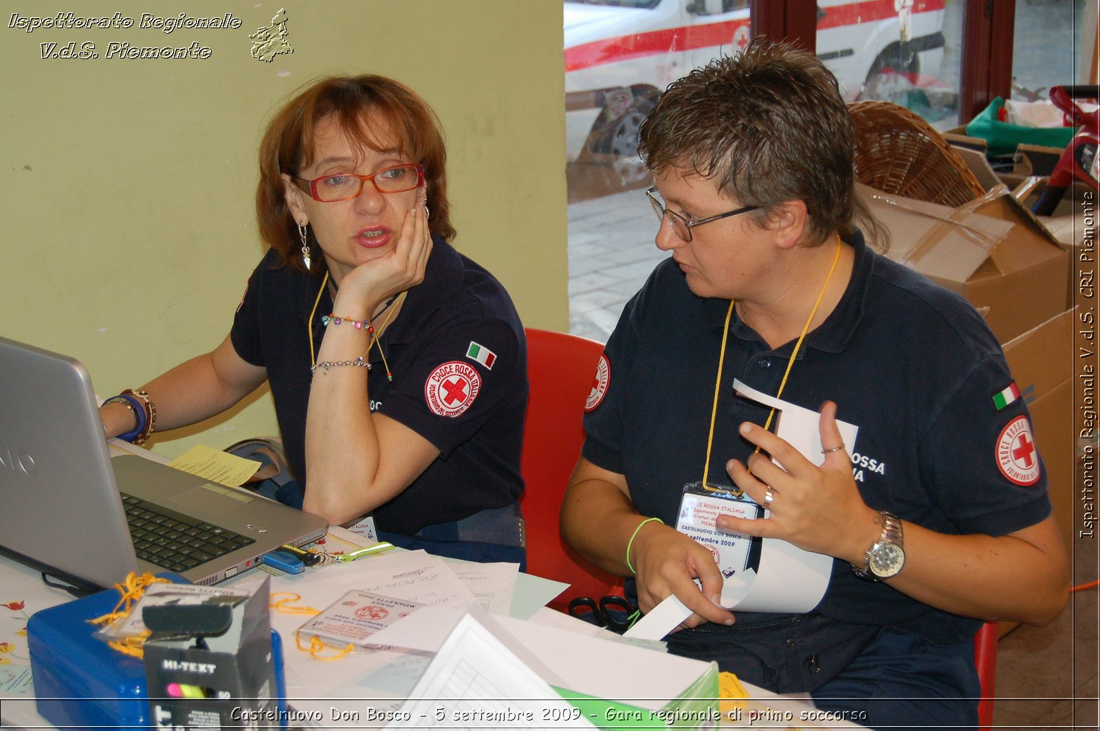 Castelnuovo Don Bosco - 5 settembre 2009 - Gara regionale di primo soccorso -  Croce Rossa Italiana - Ispettorato Regionale Volontari del Soccorso Piemonte