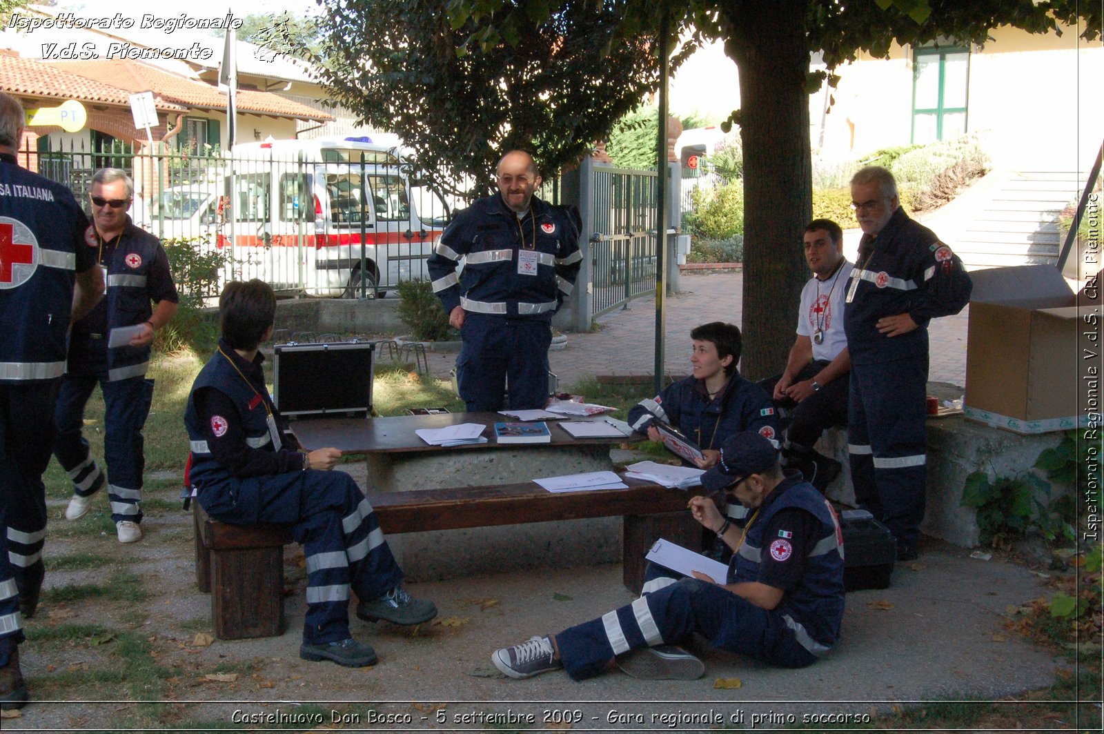 Castelnuovo Don Bosco - 5 settembre 2009 - Gara regionale di primo soccorso -  Croce Rossa Italiana - Ispettorato Regionale Volontari del Soccorso Piemonte