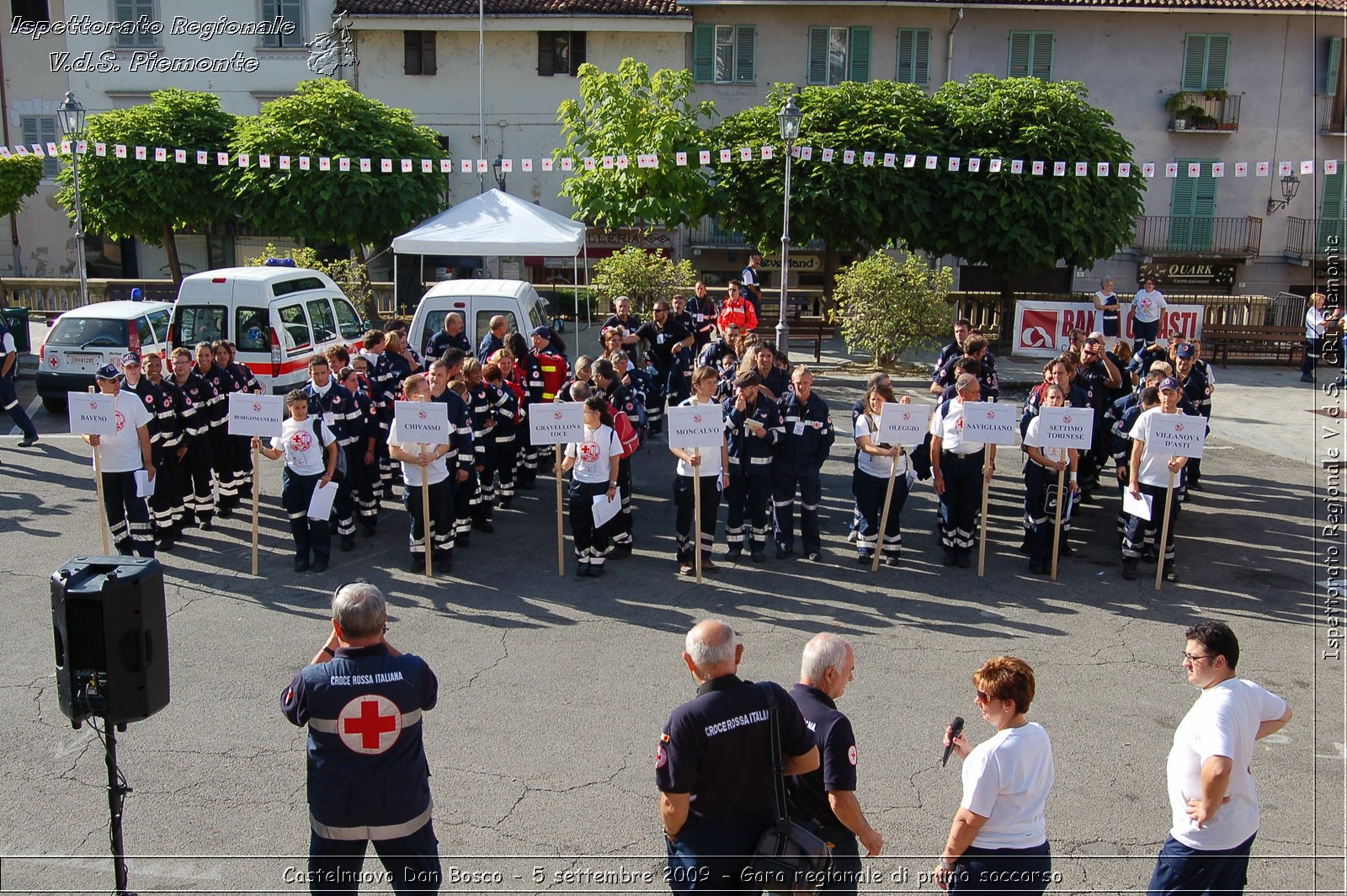 Castelnuovo Don Bosco - 5 settembre 2009 - Gara regionale di primo soccorso -  Croce Rossa Italiana - Ispettorato Regionale Volontari del Soccorso Piemonte