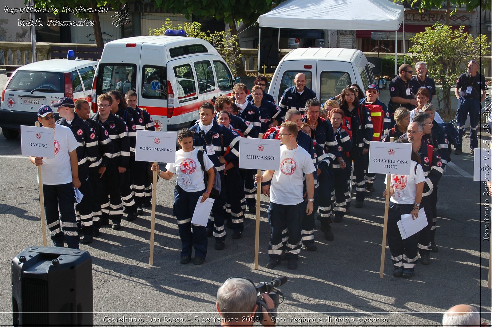 Castelnuovo Don Bosco - 5 settembre 2009 - Gara regionale di primo soccorso -  Croce Rossa Italiana - Ispettorato Regionale Volontari del Soccorso Piemonte