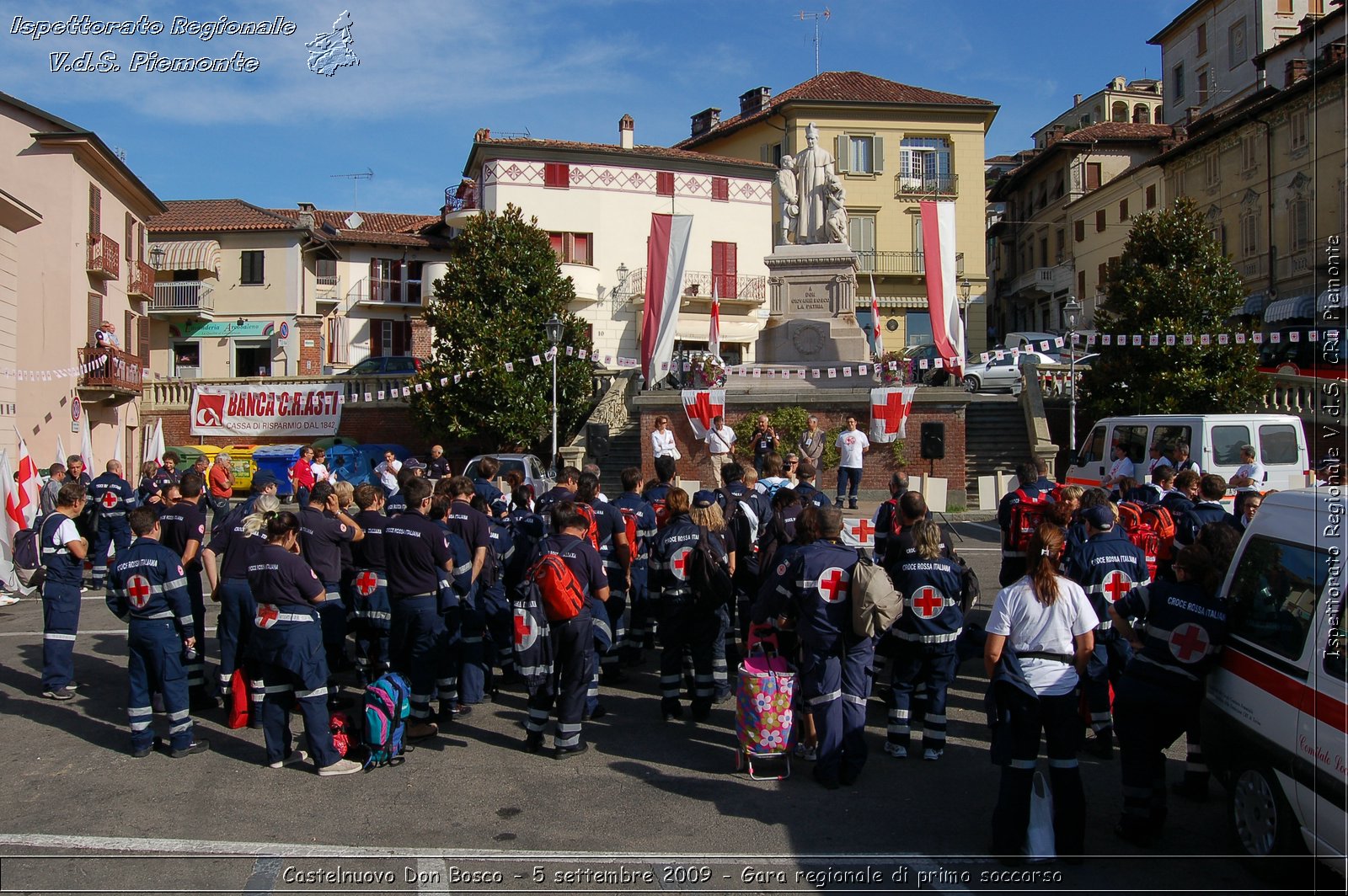 Castelnuovo Don Bosco - 5 settembre 2009 - Gara regionale di primo soccorso -  Croce Rossa Italiana - Ispettorato Regionale Volontari del Soccorso Piemonte