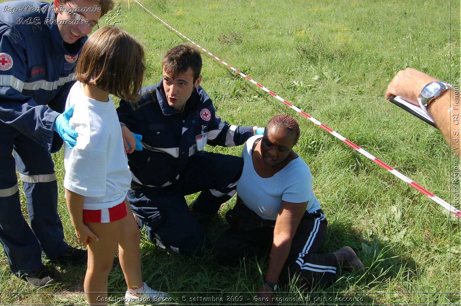 Castelnuovo Don Bosco - 5 settembre 2009 - Gara regionale di primo soccorso -  Croce Rossa Italiana - Ispettorato Regionale Volontari del Soccorso Piemonte