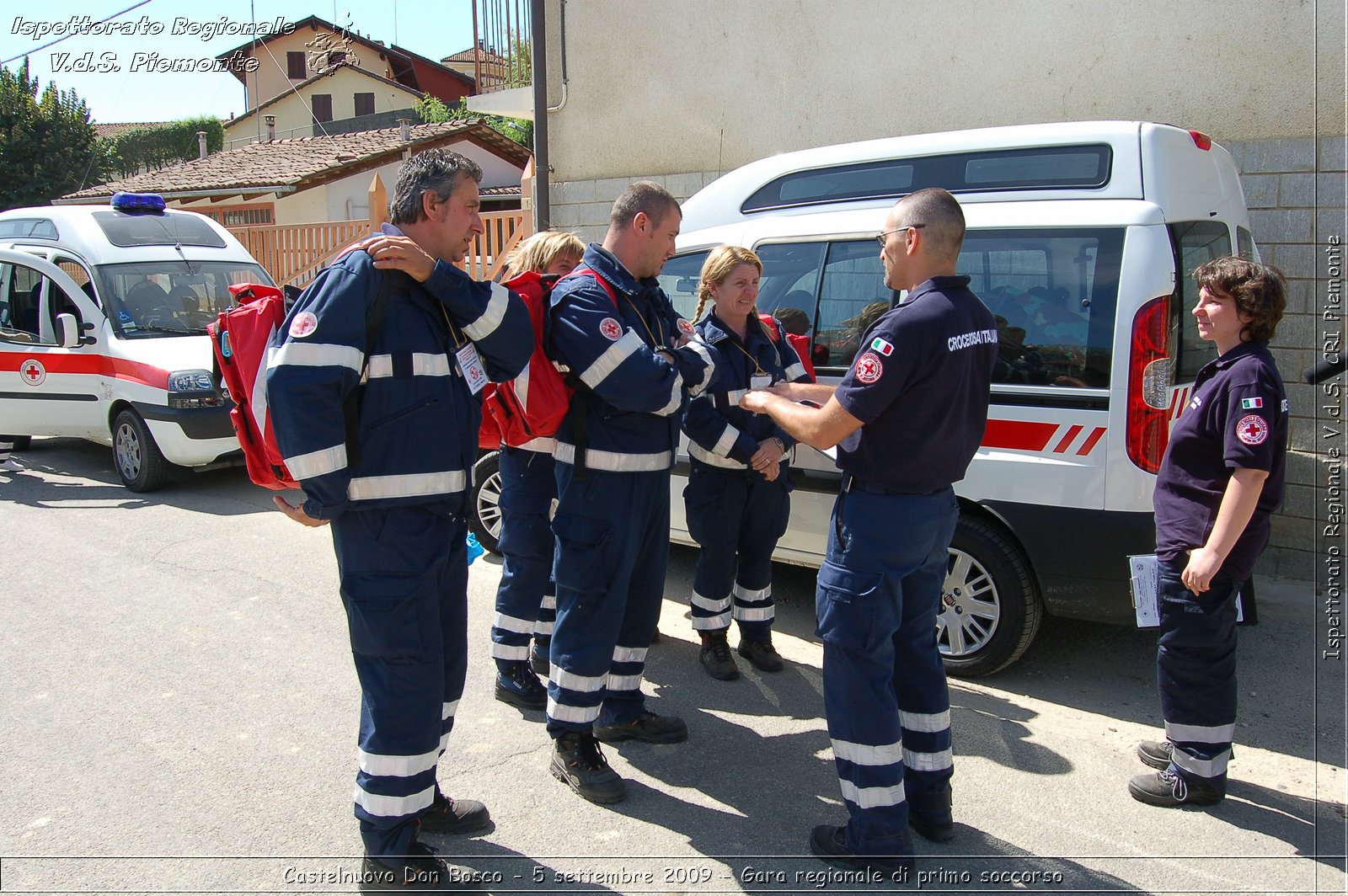 Castelnuovo Don Bosco - 5 settembre 2009 - Gara regionale di primo soccorso -  Croce Rossa Italiana - Ispettorato Regionale Volontari del Soccorso Piemonte