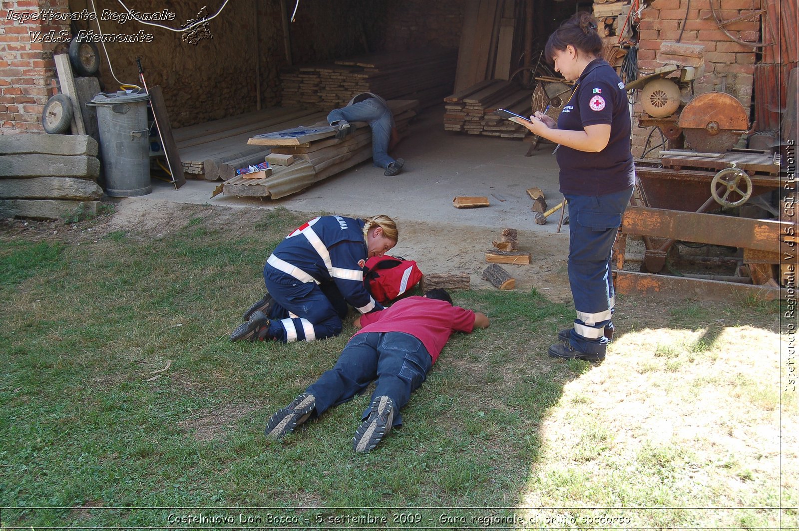 Castelnuovo Don Bosco - 5 settembre 2009 - Gara regionale di primo soccorso -  Croce Rossa Italiana - Ispettorato Regionale Volontari del Soccorso Piemonte