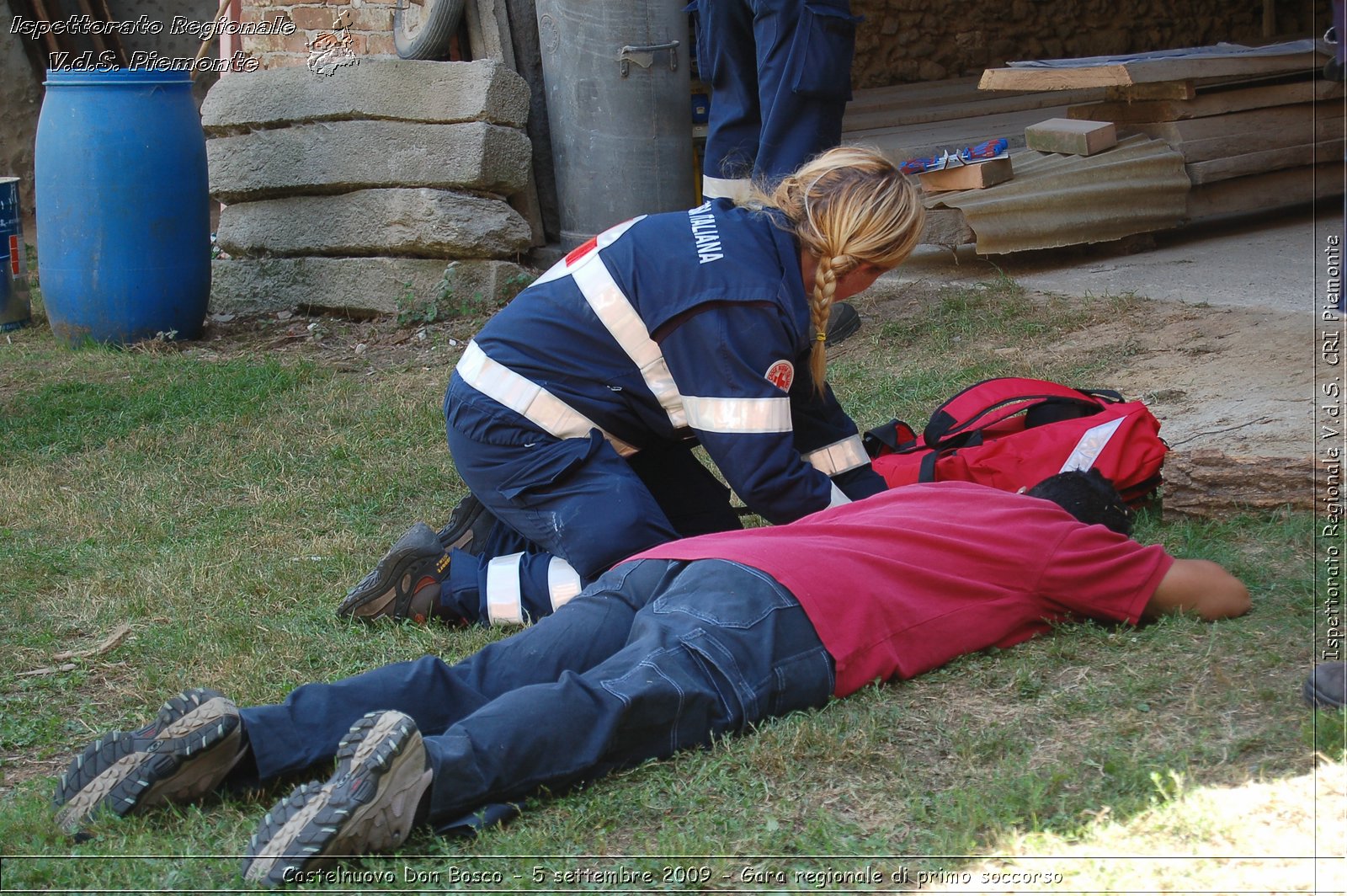 Castelnuovo Don Bosco - 5 settembre 2009 - Gara regionale di primo soccorso -  Croce Rossa Italiana - Ispettorato Regionale Volontari del Soccorso Piemonte