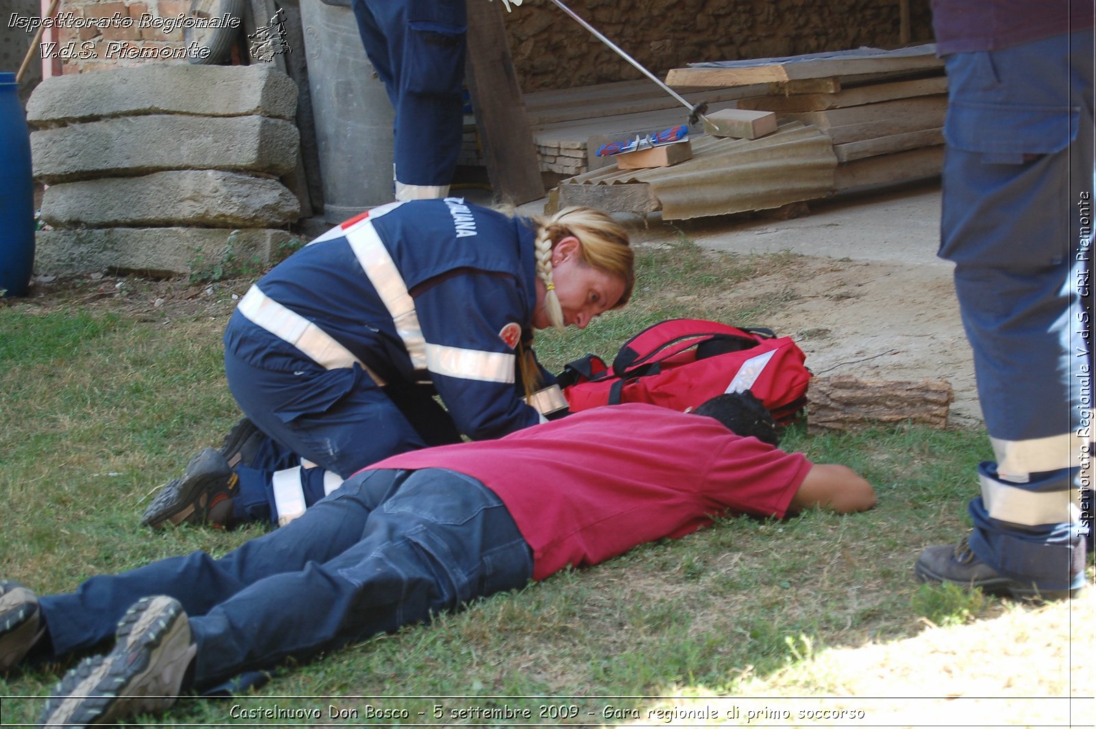 Castelnuovo Don Bosco - 5 settembre 2009 - Gara regionale di primo soccorso -  Croce Rossa Italiana - Ispettorato Regionale Volontari del Soccorso Piemonte