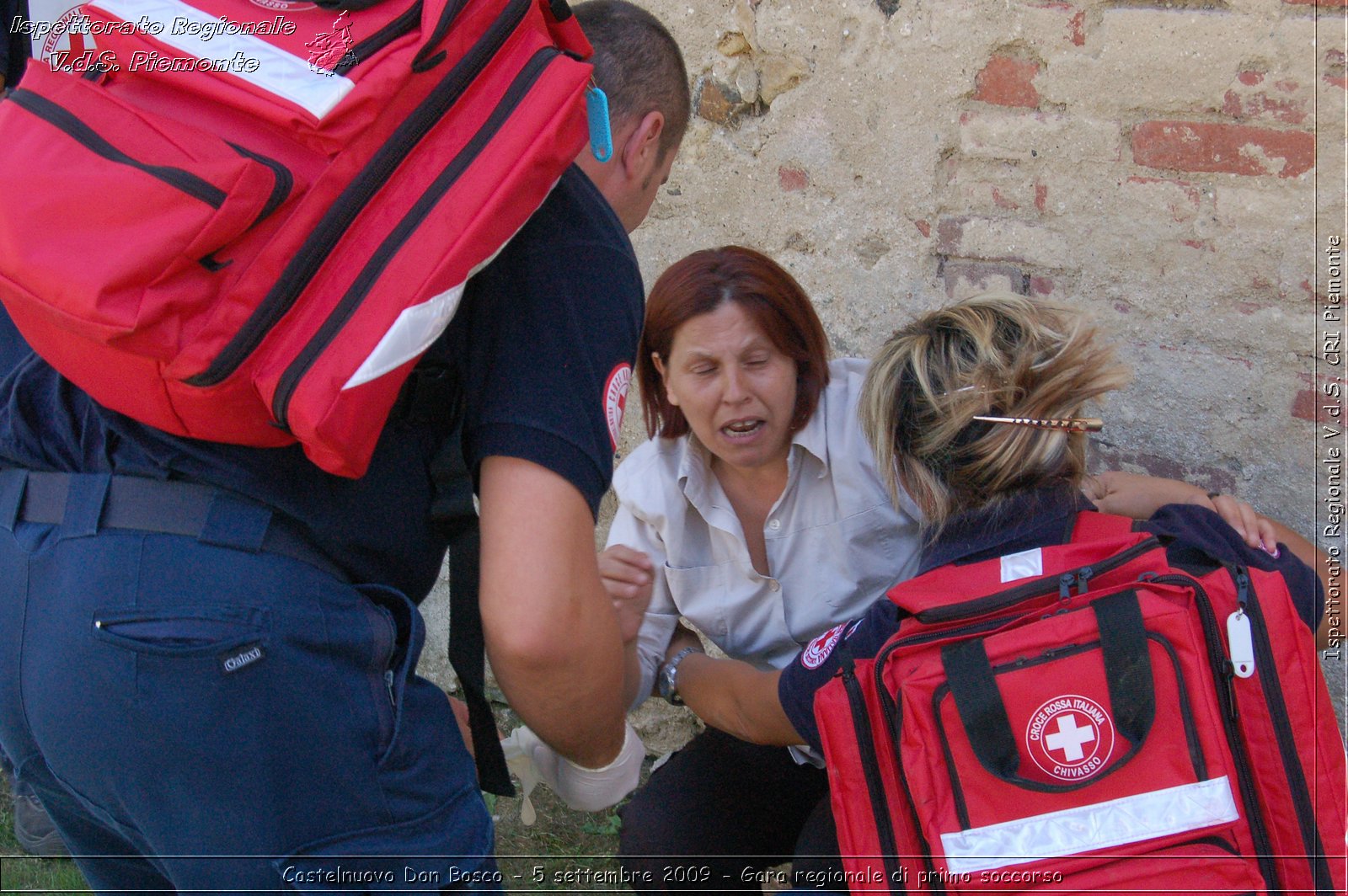 Castelnuovo Don Bosco - 5 settembre 2009 - Gara regionale di primo soccorso -  Croce Rossa Italiana - Ispettorato Regionale Volontari del Soccorso Piemonte