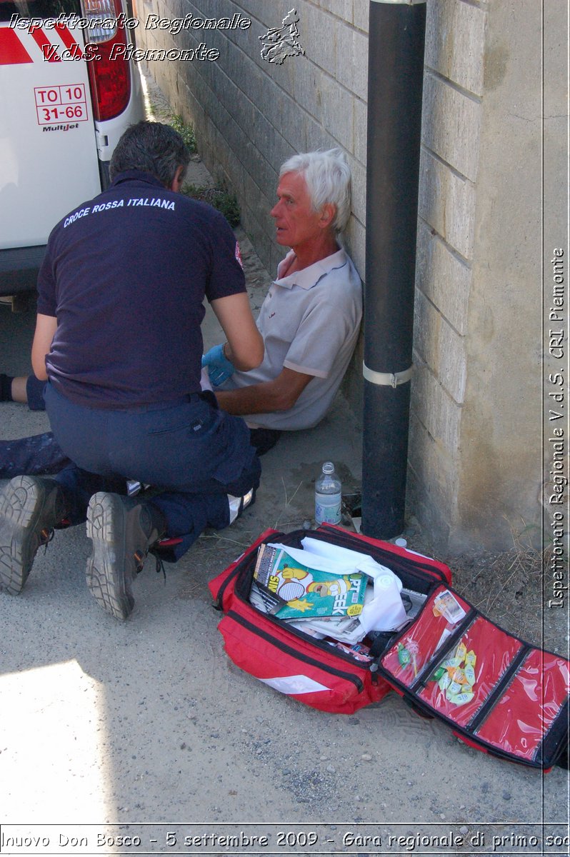 Castelnuovo Don Bosco - 5 settembre 2009 - Gara regionale di primo soccorso -  Croce Rossa Italiana - Ispettorato Regionale Volontari del Soccorso Piemonte