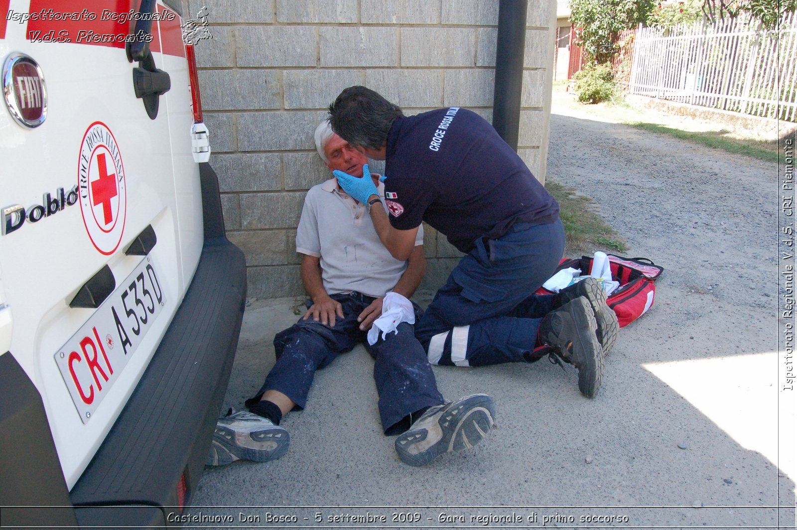 Castelnuovo Don Bosco - 5 settembre 2009 - Gara regionale di primo soccorso -  Croce Rossa Italiana - Ispettorato Regionale Volontari del Soccorso Piemonte