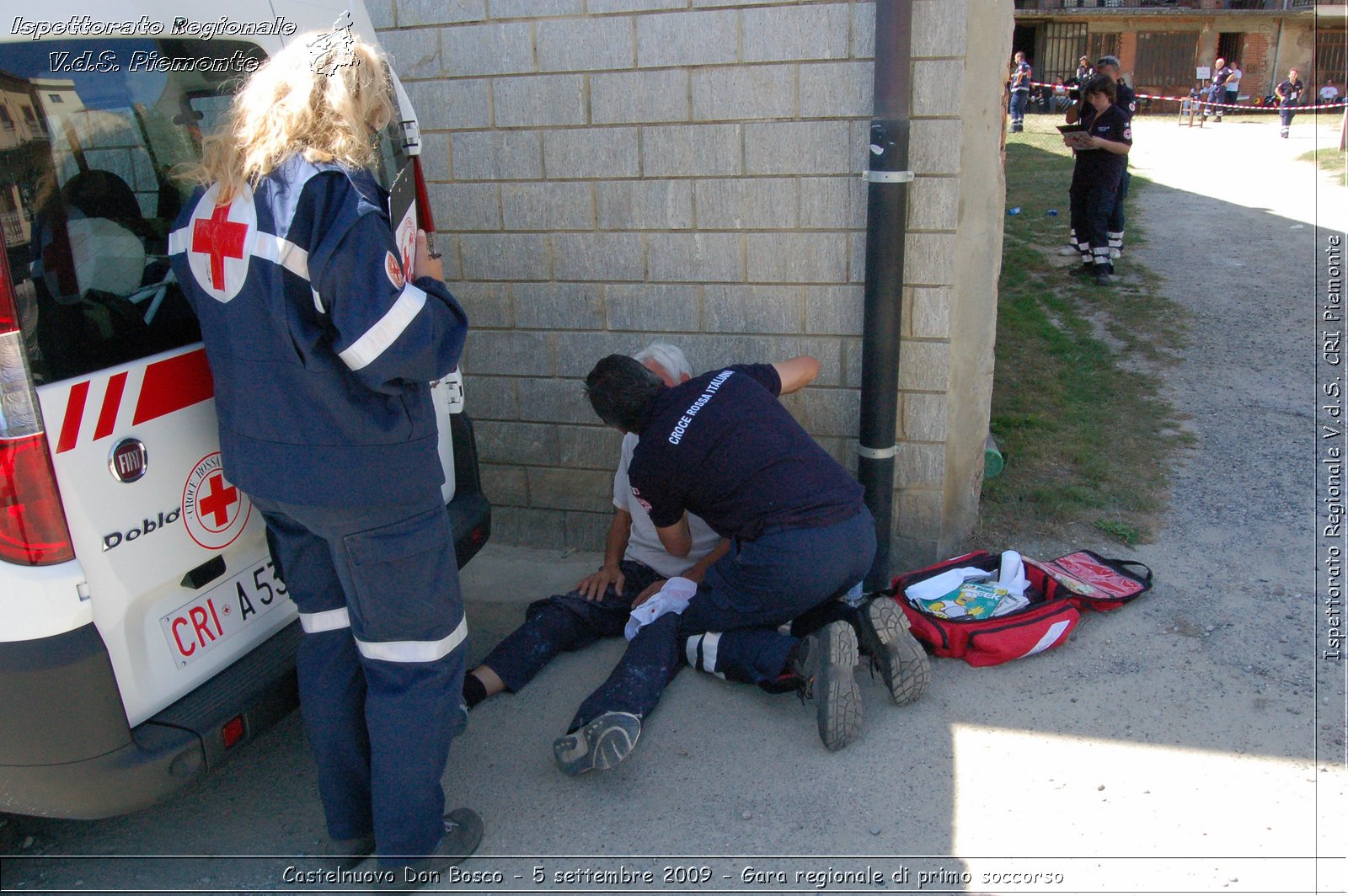 Castelnuovo Don Bosco - 5 settembre 2009 - Gara regionale di primo soccorso -  Croce Rossa Italiana - Ispettorato Regionale Volontari del Soccorso Piemonte