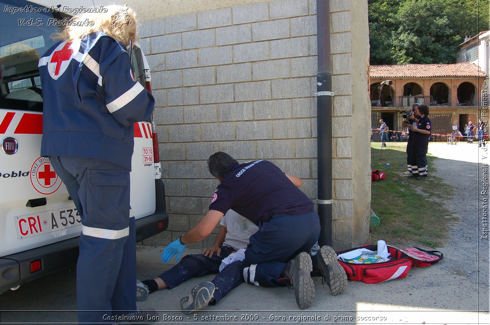 Castelnuovo Don Bosco - 5 settembre 2009 - Gara regionale di primo soccorso -  Croce Rossa Italiana - Ispettorato Regionale Volontari del Soccorso Piemonte