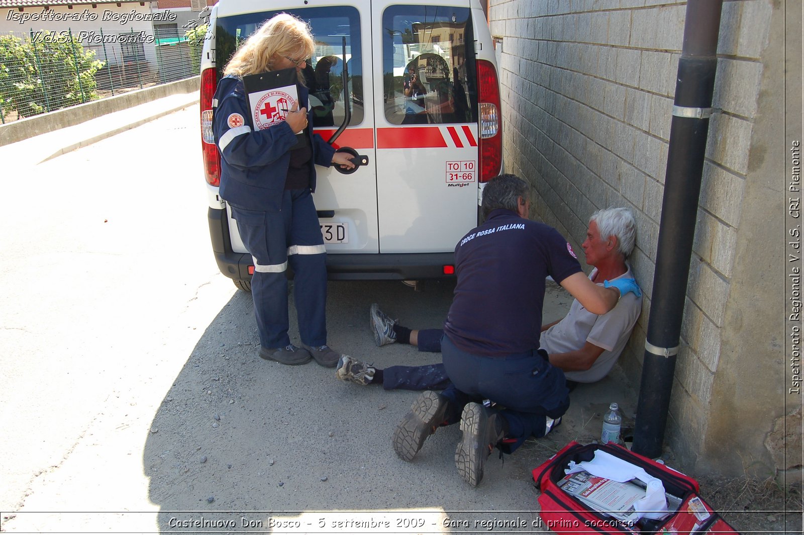 Castelnuovo Don Bosco - 5 settembre 2009 - Gara regionale di primo soccorso -  Croce Rossa Italiana - Ispettorato Regionale Volontari del Soccorso Piemonte