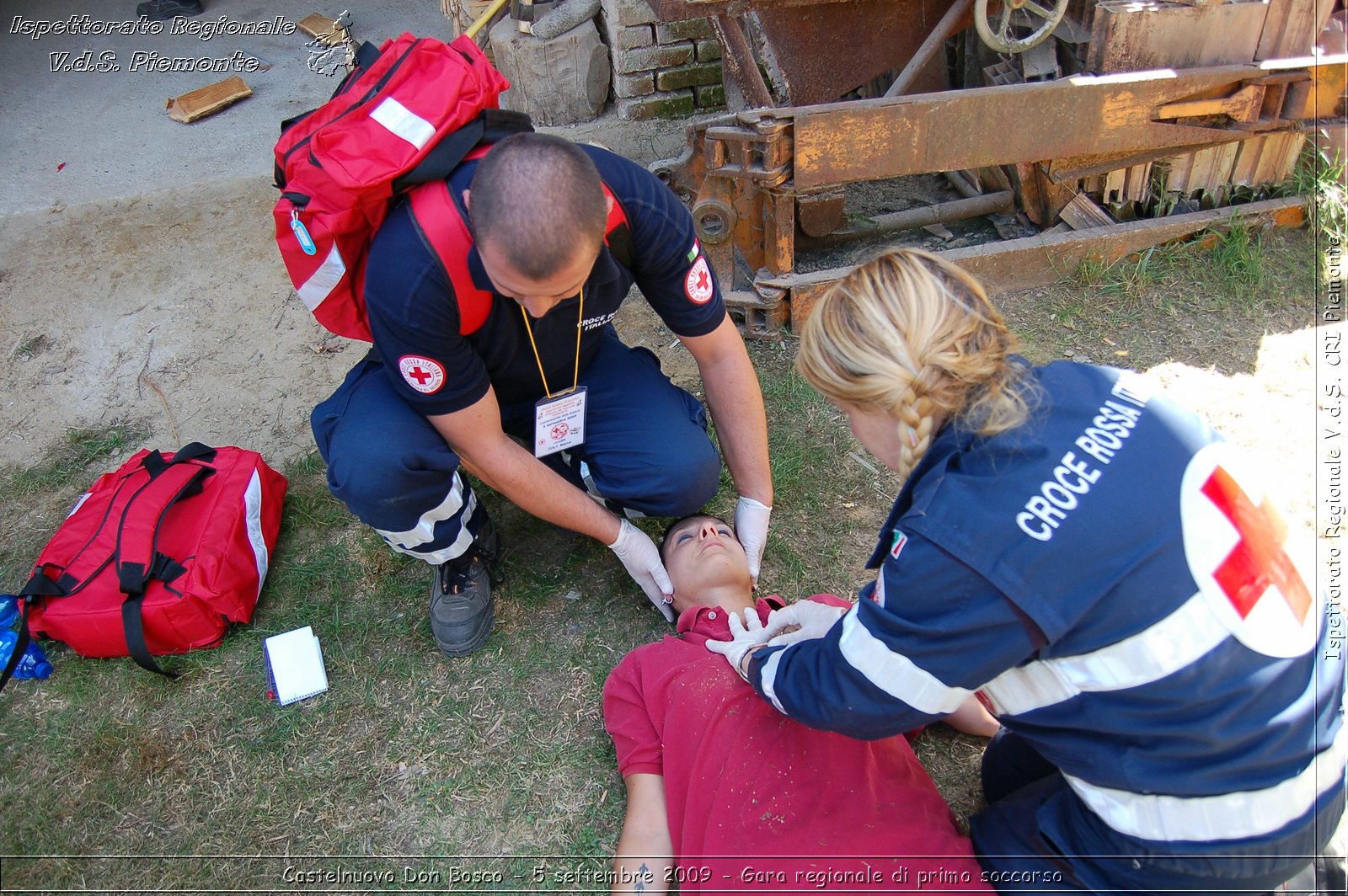 Castelnuovo Don Bosco - 5 settembre 2009 - Gara regionale di primo soccorso -  Croce Rossa Italiana - Ispettorato Regionale Volontari del Soccorso Piemonte