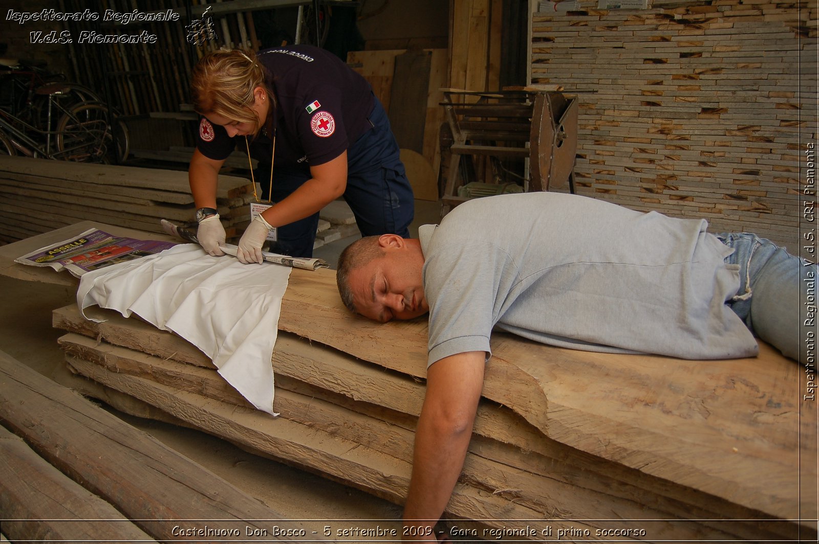 Castelnuovo Don Bosco - 5 settembre 2009 - Gara regionale di primo soccorso -  Croce Rossa Italiana - Ispettorato Regionale Volontari del Soccorso Piemonte