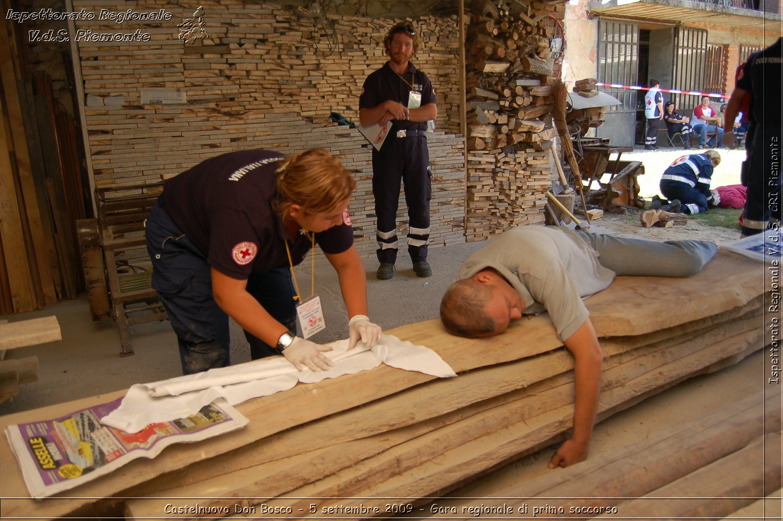 Castelnuovo Don Bosco - 5 settembre 2009 - Gara regionale di primo soccorso -  Croce Rossa Italiana - Ispettorato Regionale Volontari del Soccorso Piemonte