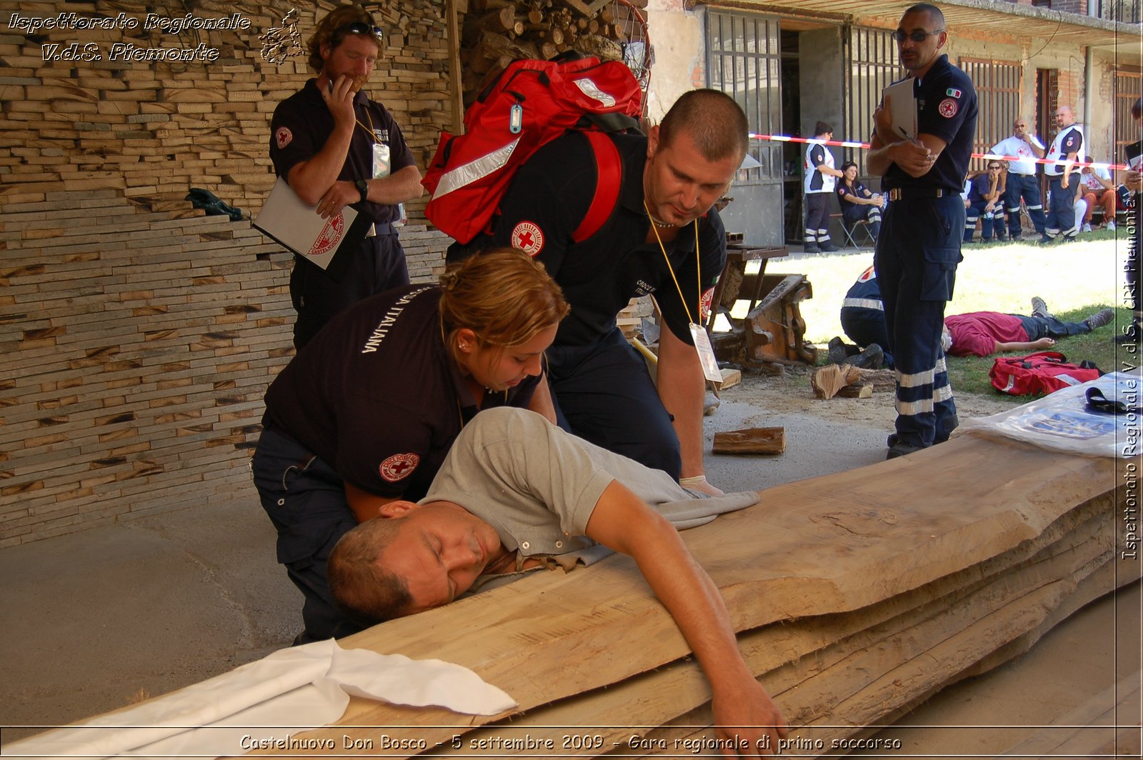 Castelnuovo Don Bosco - 5 settembre 2009 - Gara regionale di primo soccorso -  Croce Rossa Italiana - Ispettorato Regionale Volontari del Soccorso Piemonte