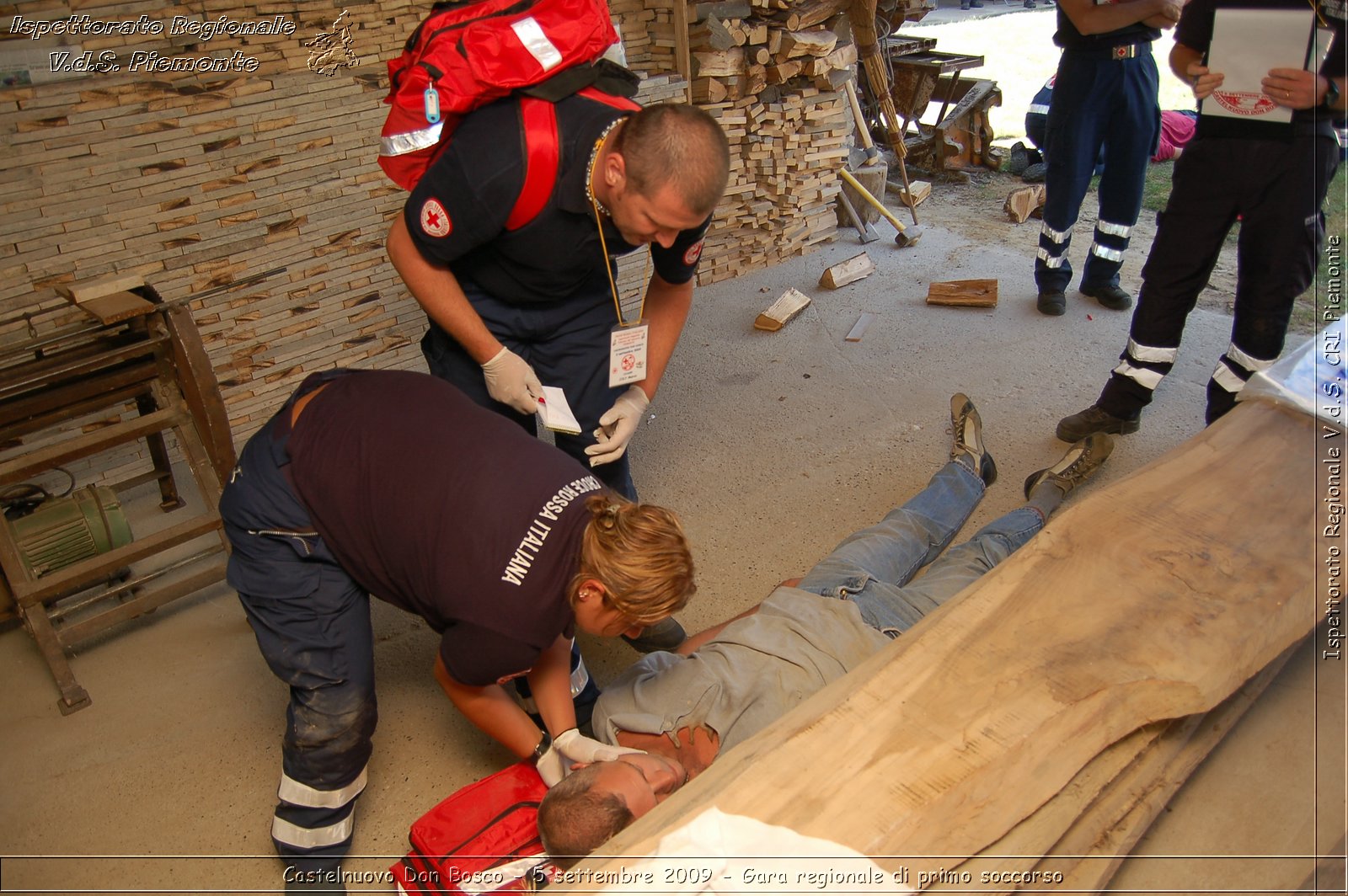 Castelnuovo Don Bosco - 5 settembre 2009 - Gara regionale di primo soccorso -  Croce Rossa Italiana - Ispettorato Regionale Volontari del Soccorso Piemonte