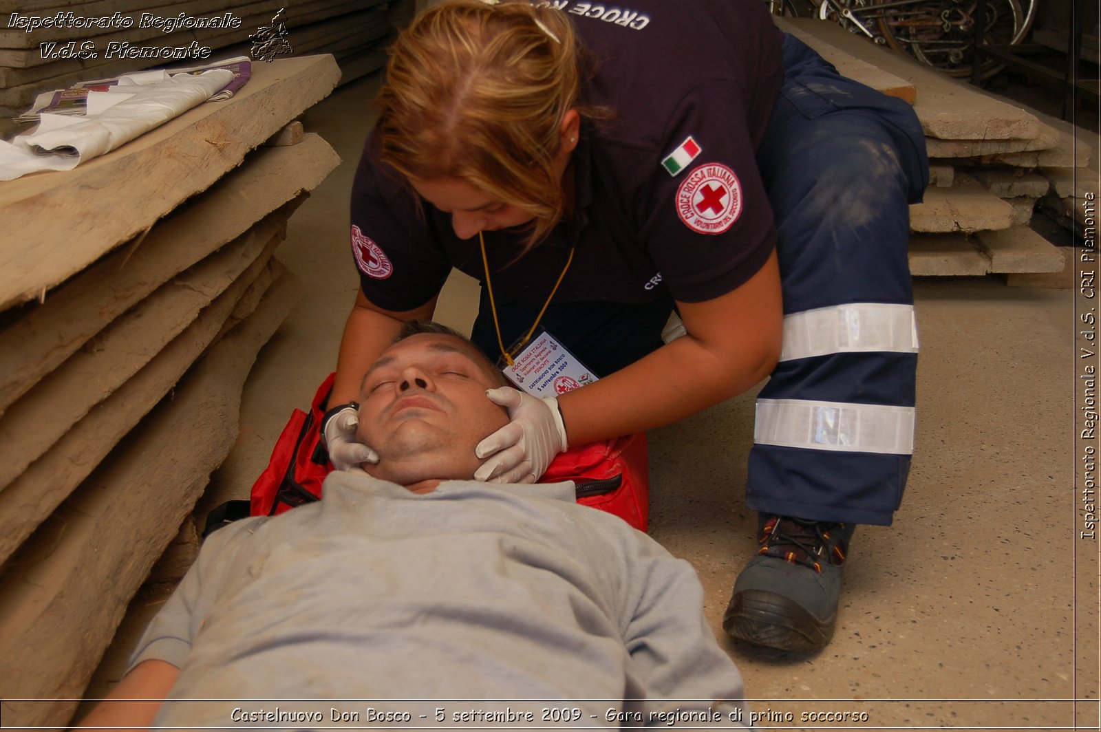 Castelnuovo Don Bosco - 5 settembre 2009 - Gara regionale di primo soccorso -  Croce Rossa Italiana - Ispettorato Regionale Volontari del Soccorso Piemonte