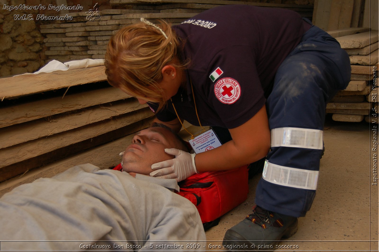 Castelnuovo Don Bosco - 5 settembre 2009 - Gara regionale di primo soccorso -  Croce Rossa Italiana - Ispettorato Regionale Volontari del Soccorso Piemonte