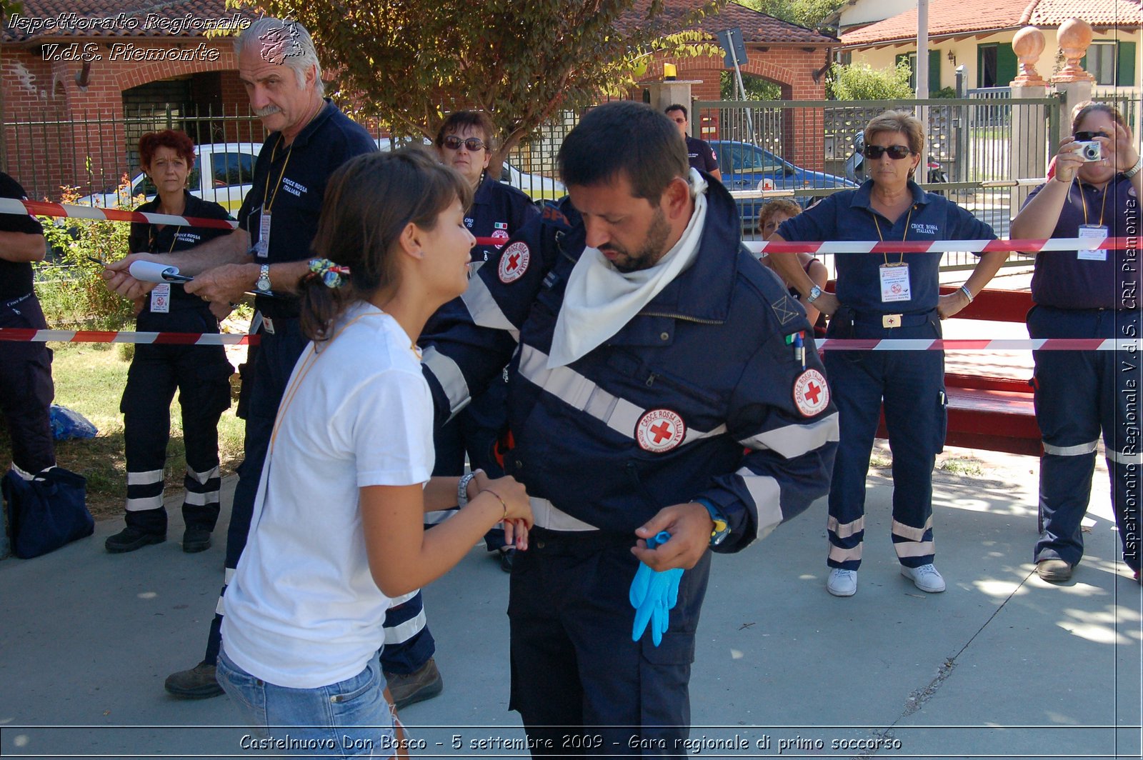 Castelnuovo Don Bosco - 5 settembre 2009 - Gara regionale di primo soccorso -  Croce Rossa Italiana - Ispettorato Regionale Volontari del Soccorso Piemonte